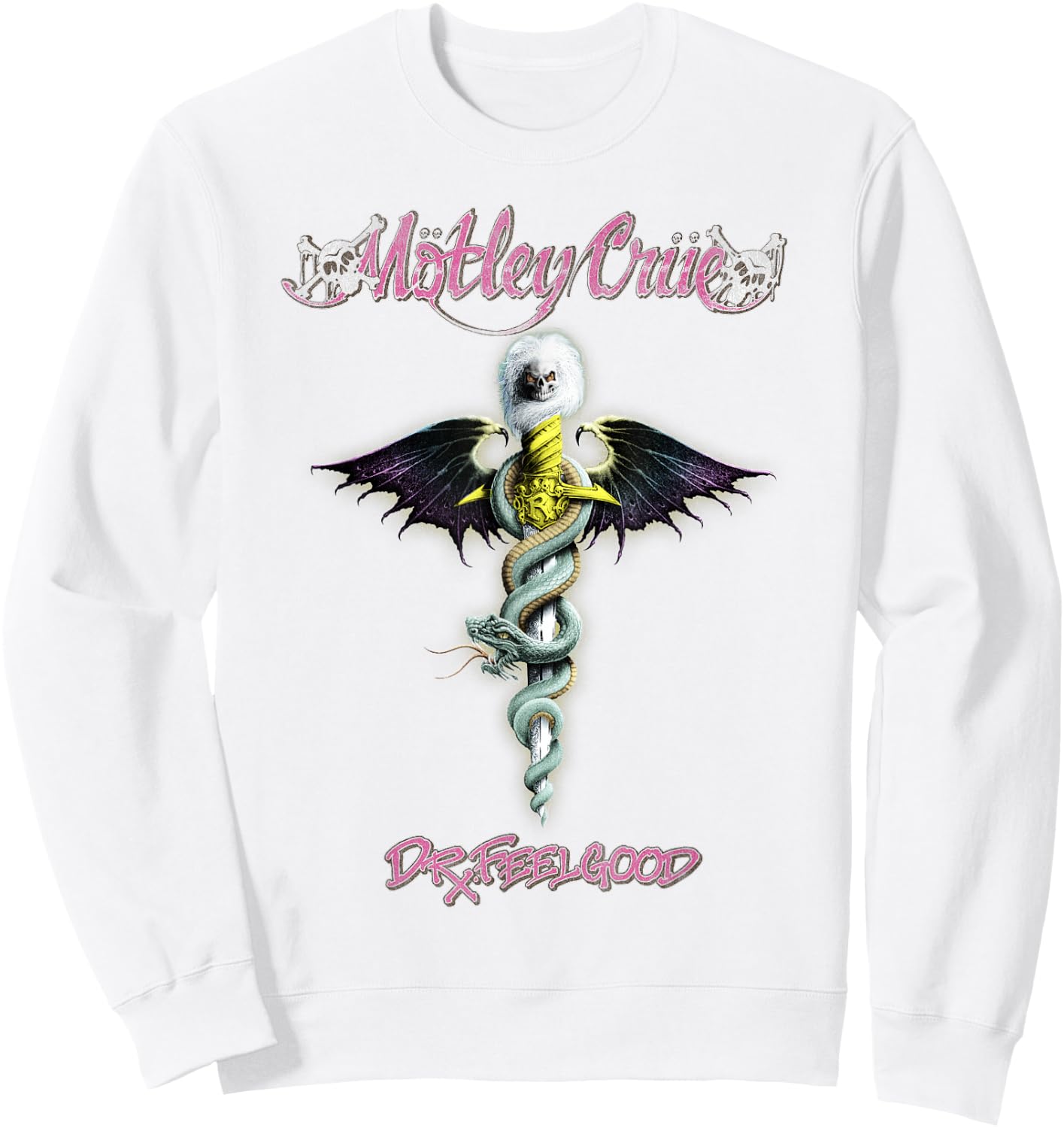 Mötley Crüe – Feelgood On White Sweatshirt - Sweatshirt | White