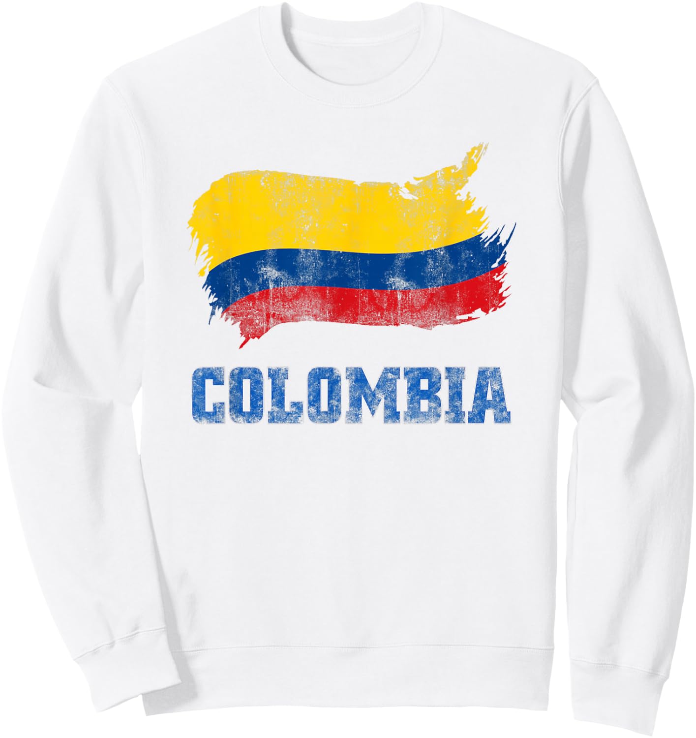 Colombia Flag Design Columbian Men Women Clothing Outfit Sweatshirt - Sweatshirt | White