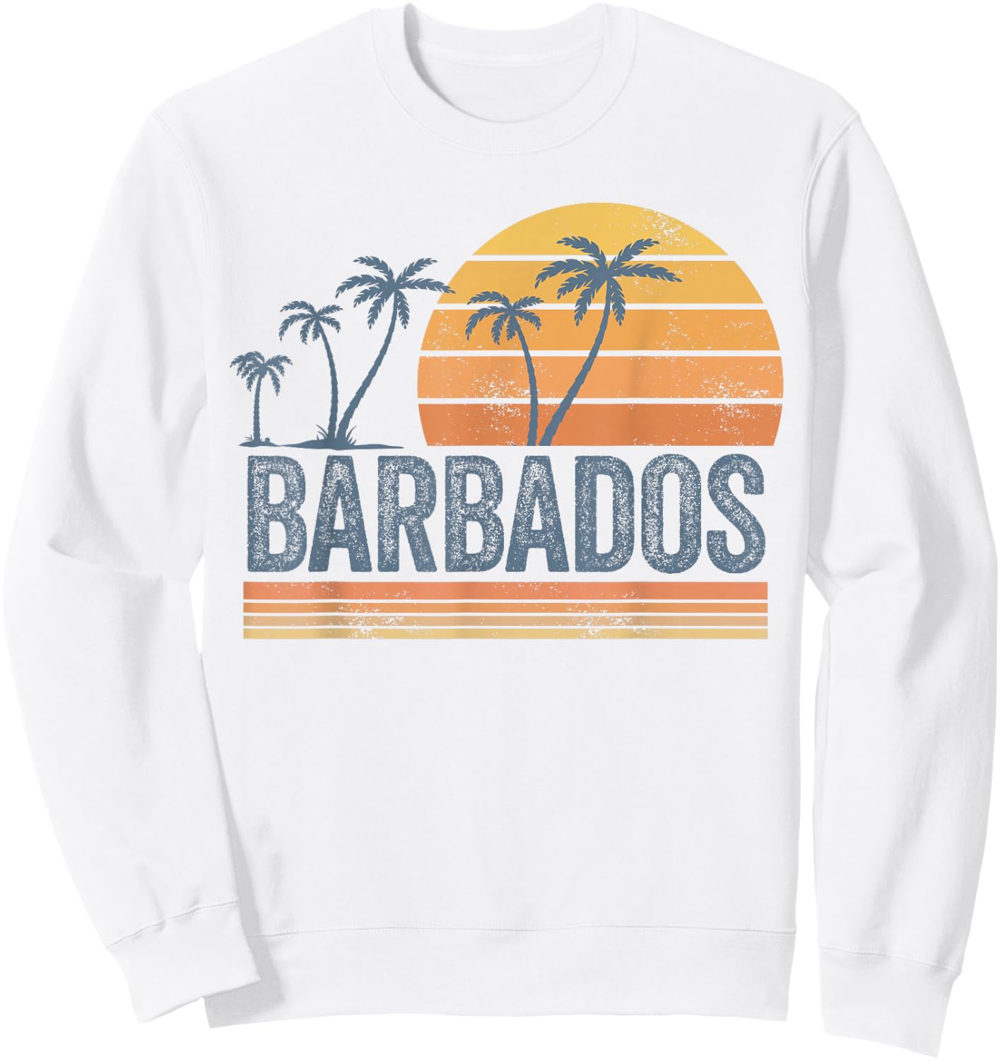 The Barbados Souvenir Barbadians Bajan Travel Men Women Boy Sweatshirt - Sweatshirt | White