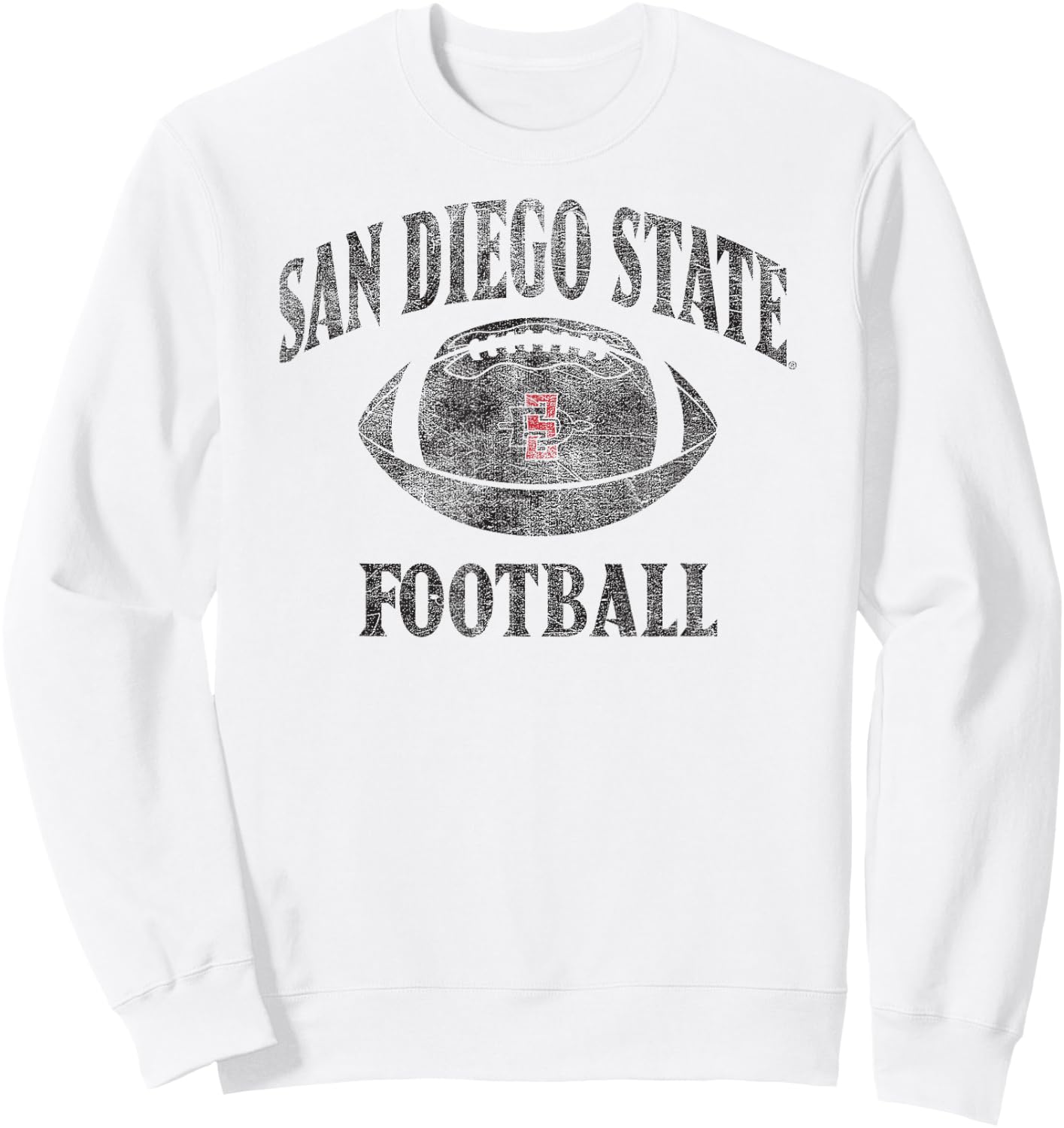 San Diego State Aztecs Football Intensity White Sweatshirt - Sweatshirt | White