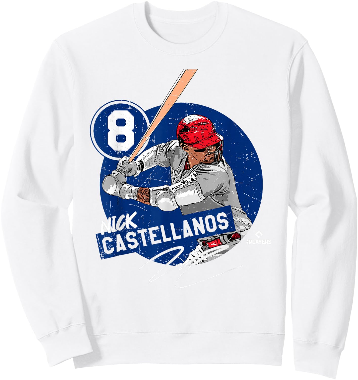 Nick Castellanos | Philadelphia MLB Players | MLBCAS4017 - S Sweatshirt - Sweatshirt | White