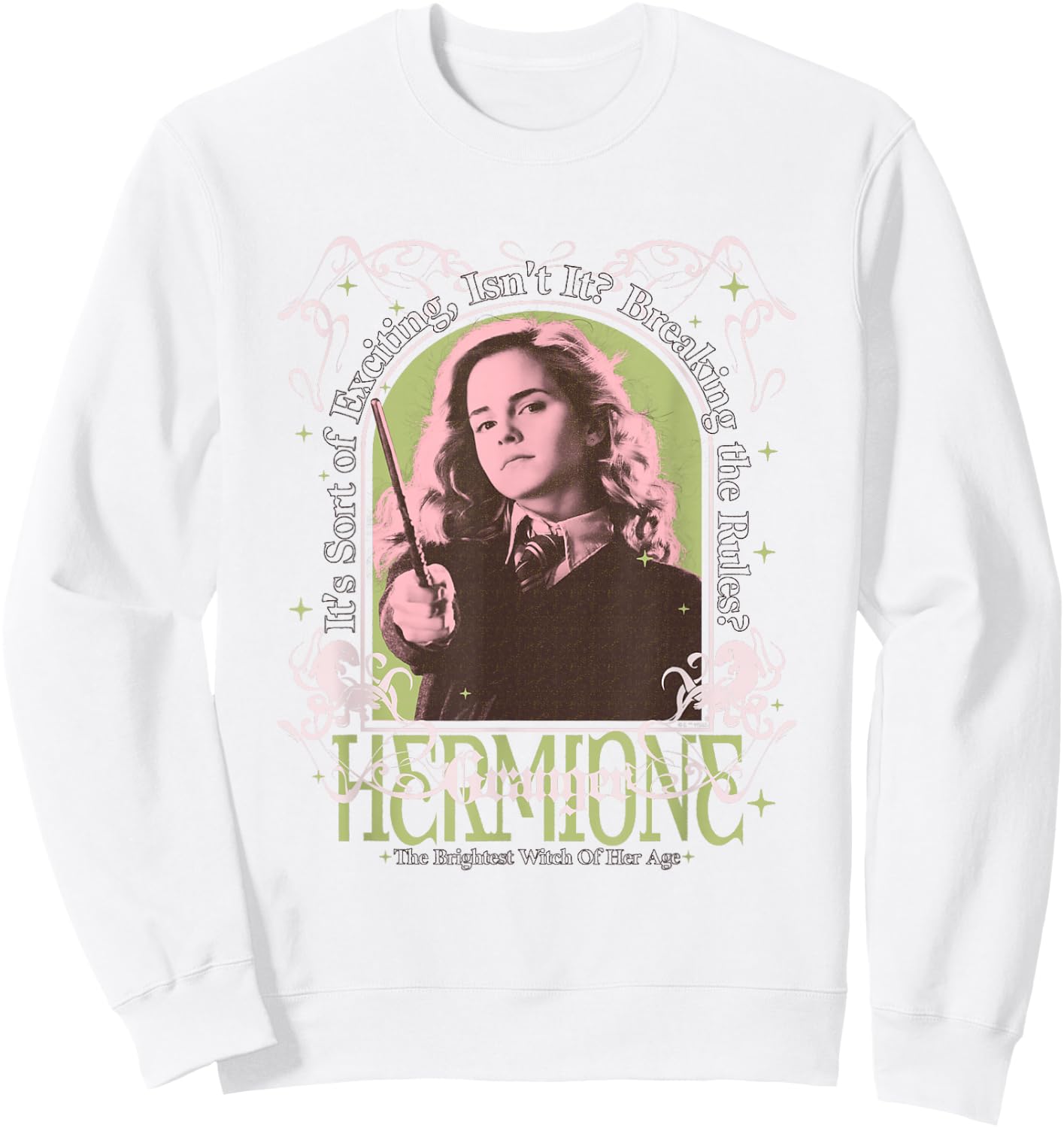 Harry Potter Hermione Granger Brightest Witch Of Her Age Sweatshirt - Sweatshirt | White