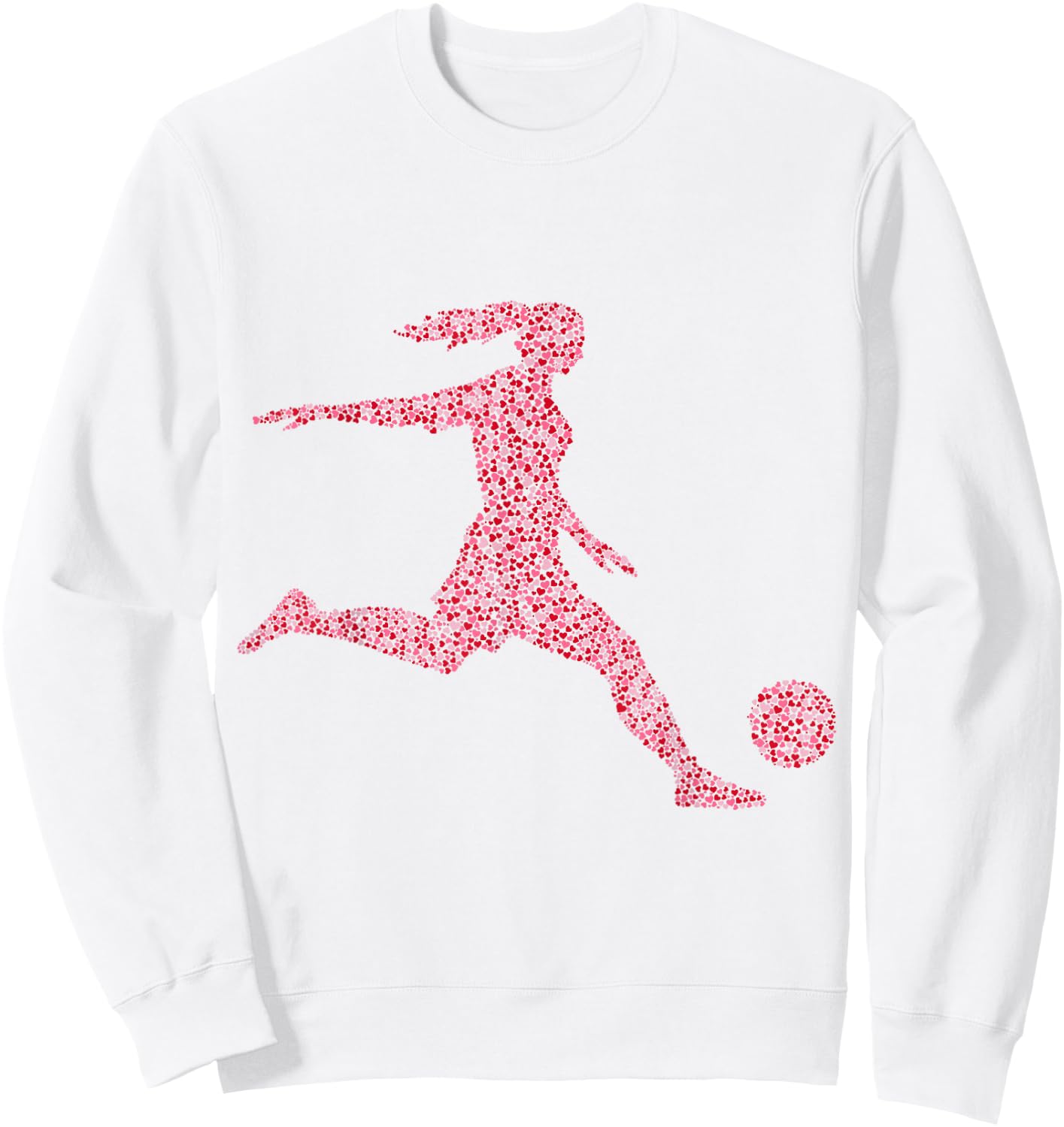 Football Girl's Football, Football, Footballer, Women Sweatshirt - Sweatshirt | White
