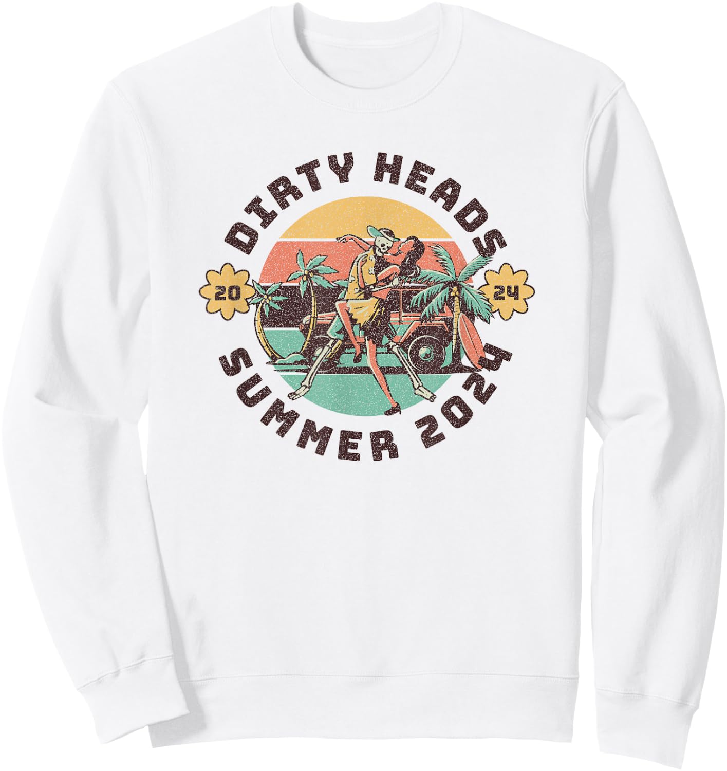 Vintage Dirty Heads in retro Funny style Sweatshirt - Sweatshirt | White