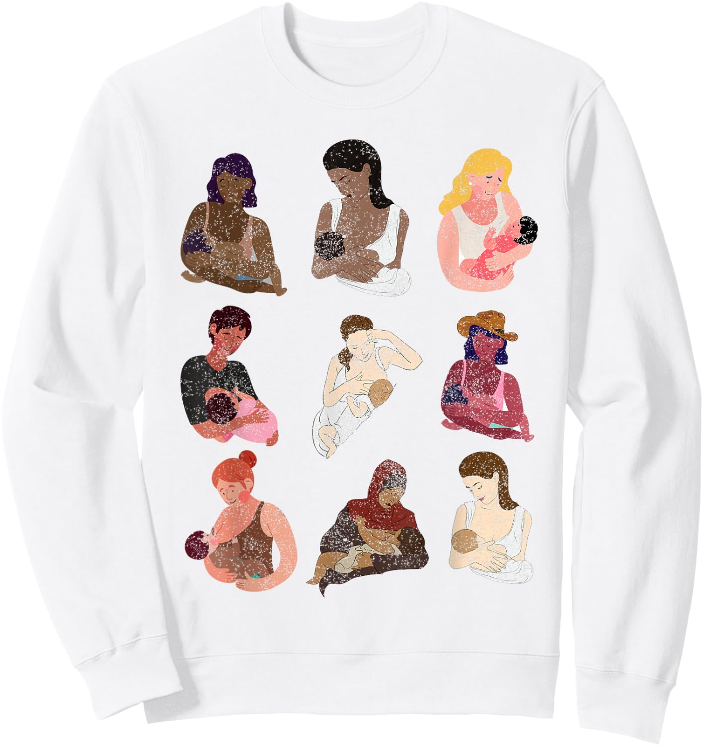 Thank You for Breastfeeding Peer Counselor Lactation Consul Sweatshirt - Sweatshirt | White