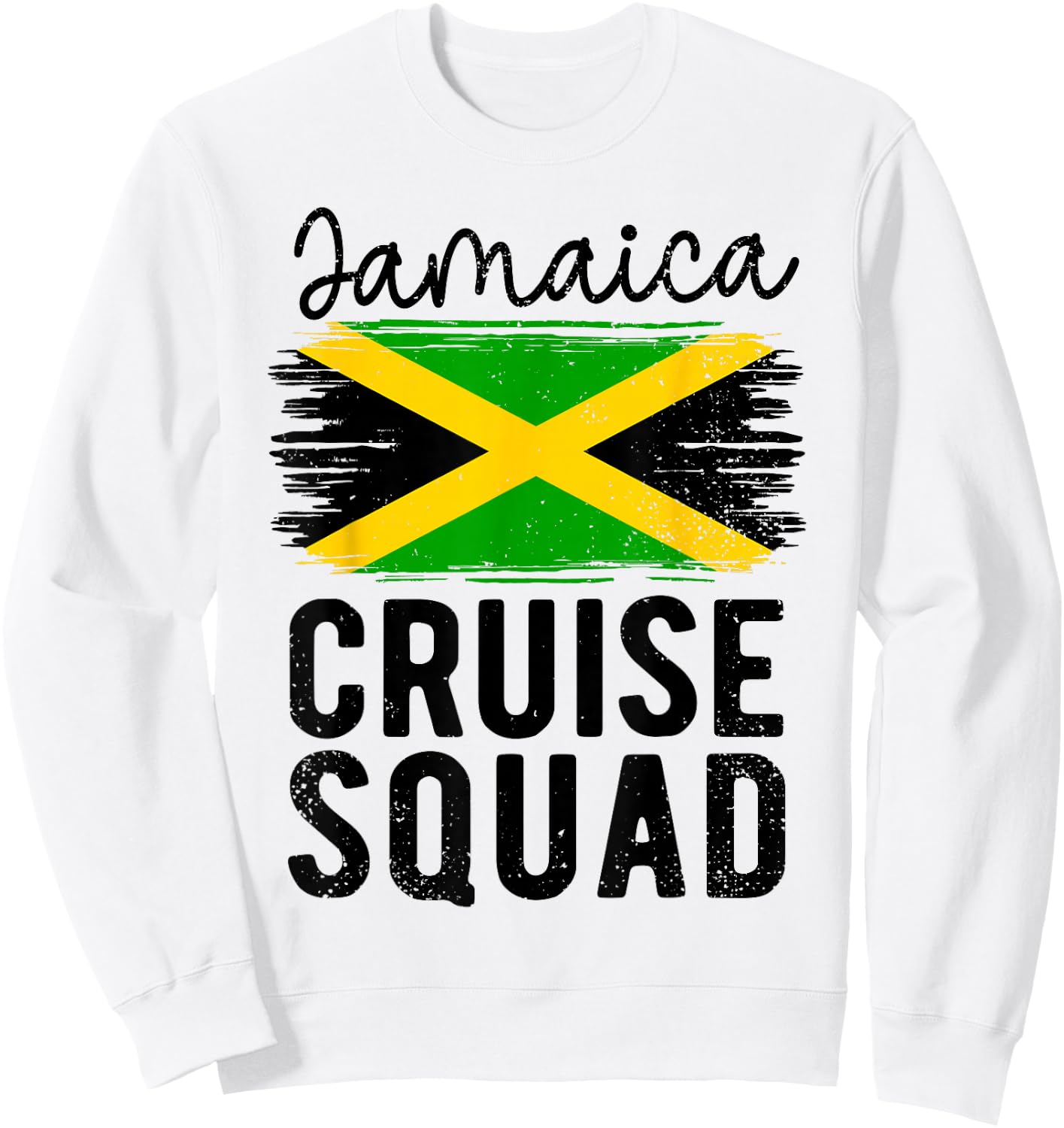 Jamaica Cruise Squad 2025 Jamaican Family Matching Cruise Sweatshirt - Sweatshirt | White