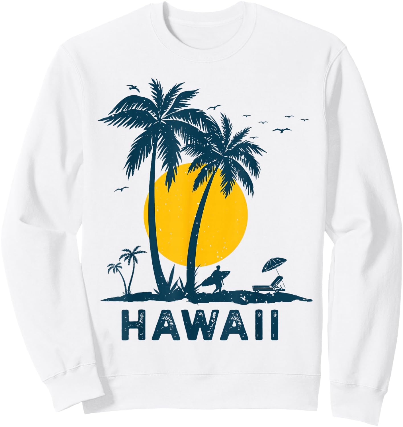 Retro Family Vacation Hawaii 2026 Sweatshirt - Sweatshirt | White