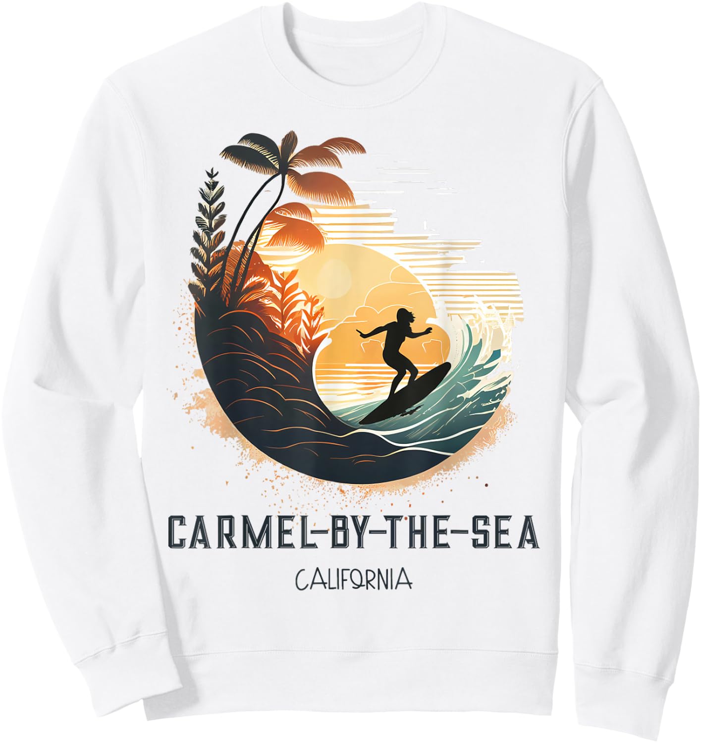 Carmel By The Sea California Sweatshirt - Sweatshirt | White