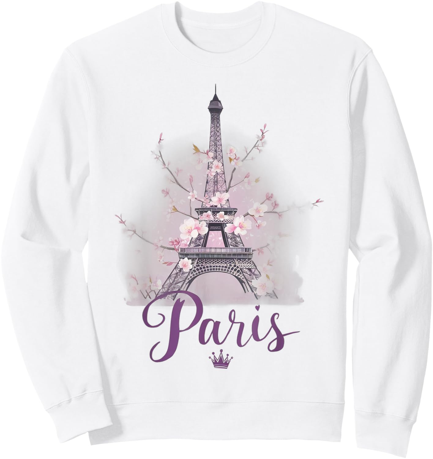 Paris Eiffel Tower the sign of Love France Parisian Home Sweatshirt - Sweatshirt | White