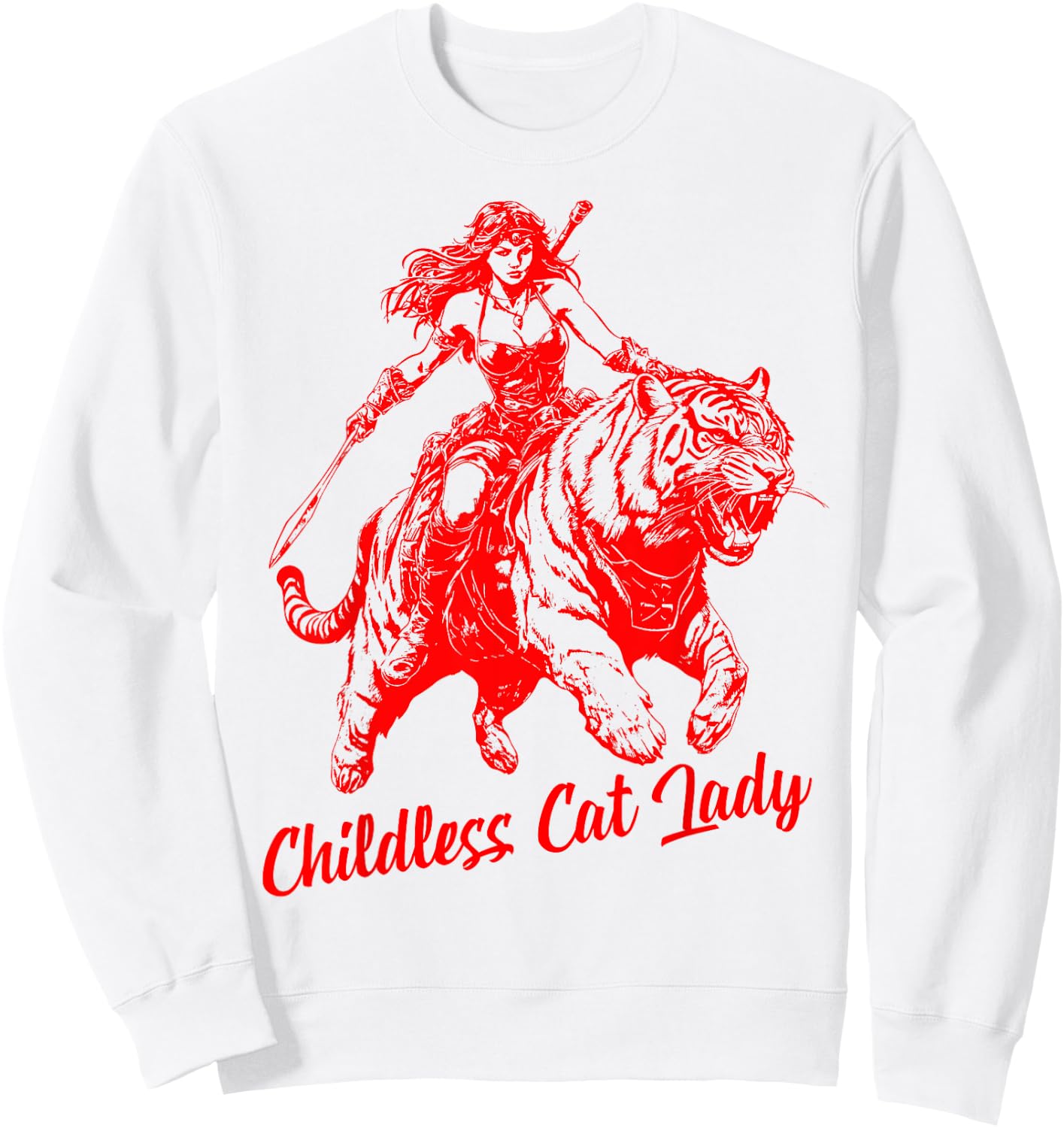 Childless Cat Lady Kamala Harris President 2024 Women Kamala Sweatshirt - Sweatshirt | White