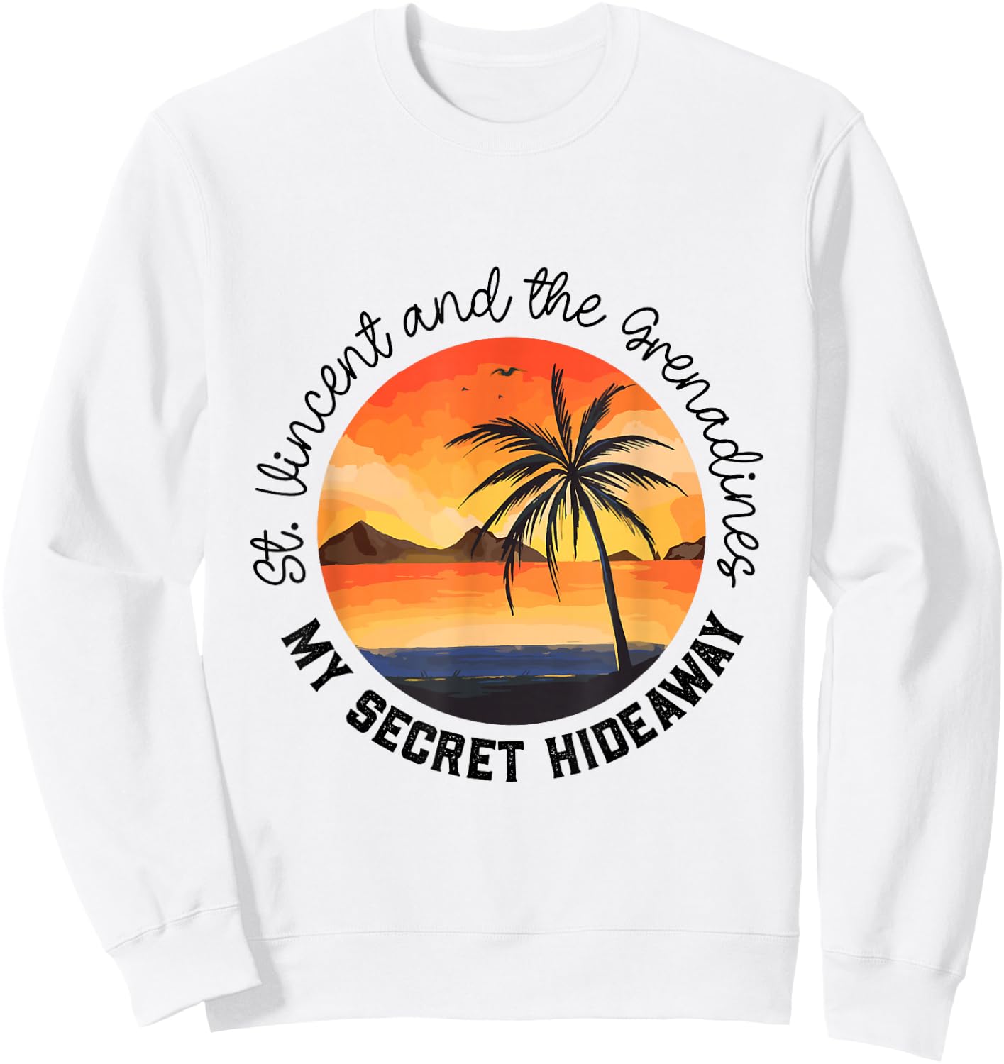 Secret Place St Vincent and the Grenadines Sweatshirt - Sweatshirt | White