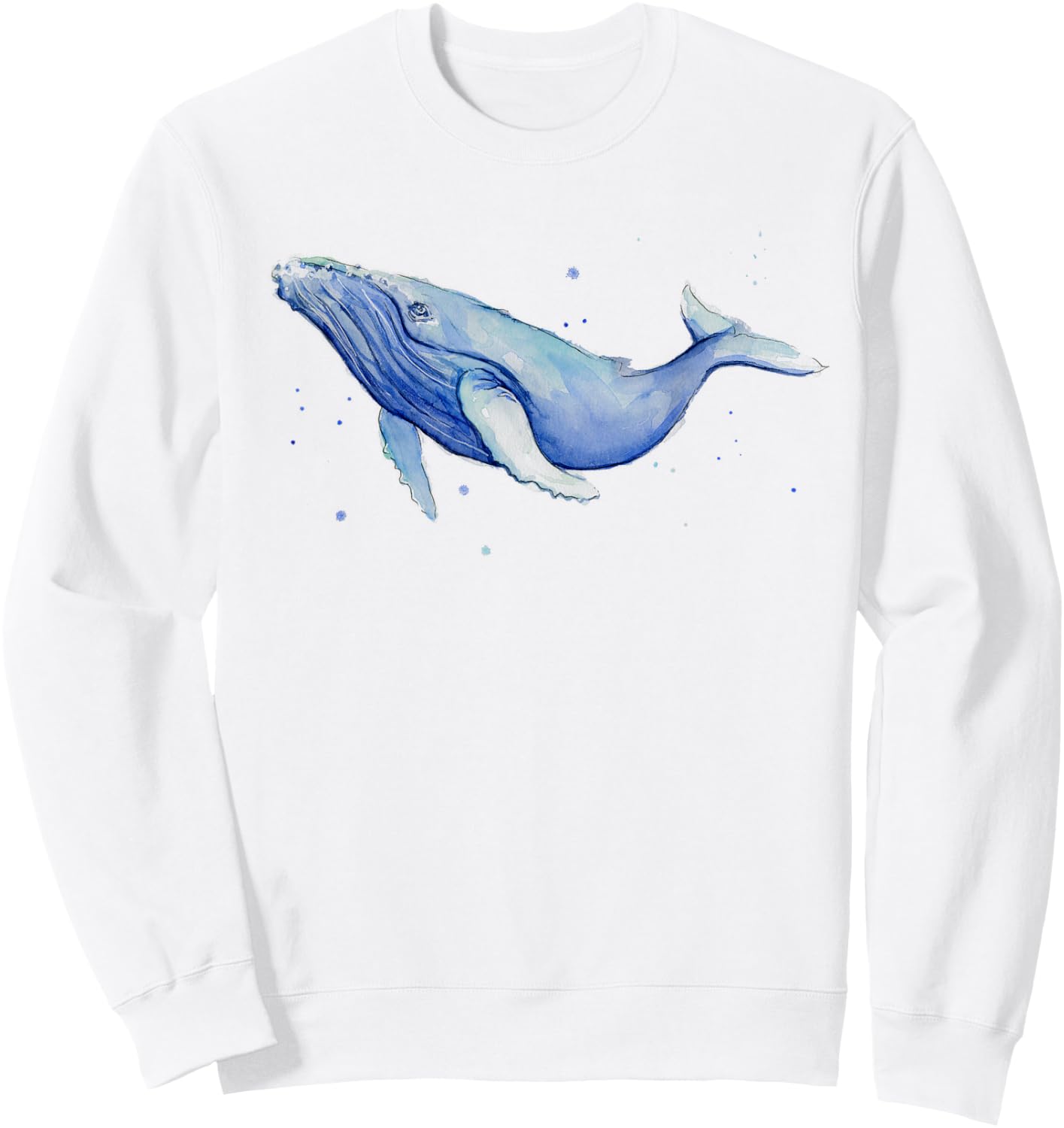 Humpback Whale Sweatshirt - Sweatshirt | White