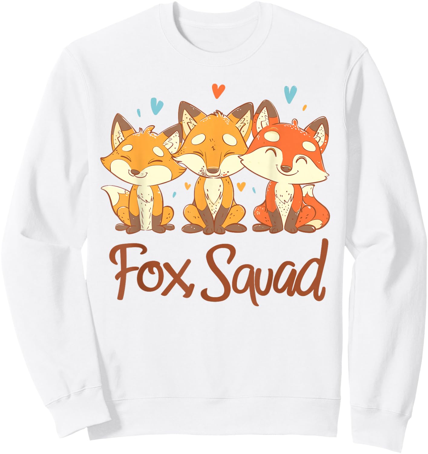 Fox Squad Design for Fox Lover Stuff | Cool Fox Sweatshirt - Sweatshirt | White