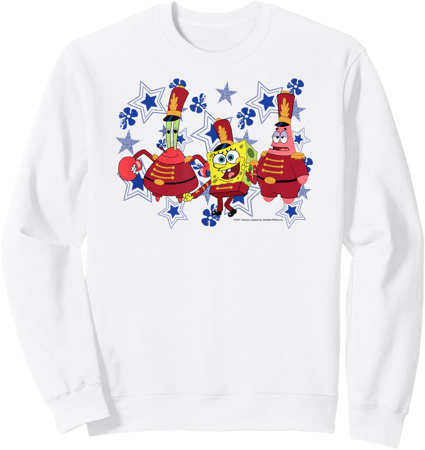 SpongeBob SquarePants - Patrick and Mr. Krabs Sweet Victory Sweatshirt - Sweatshirt | White