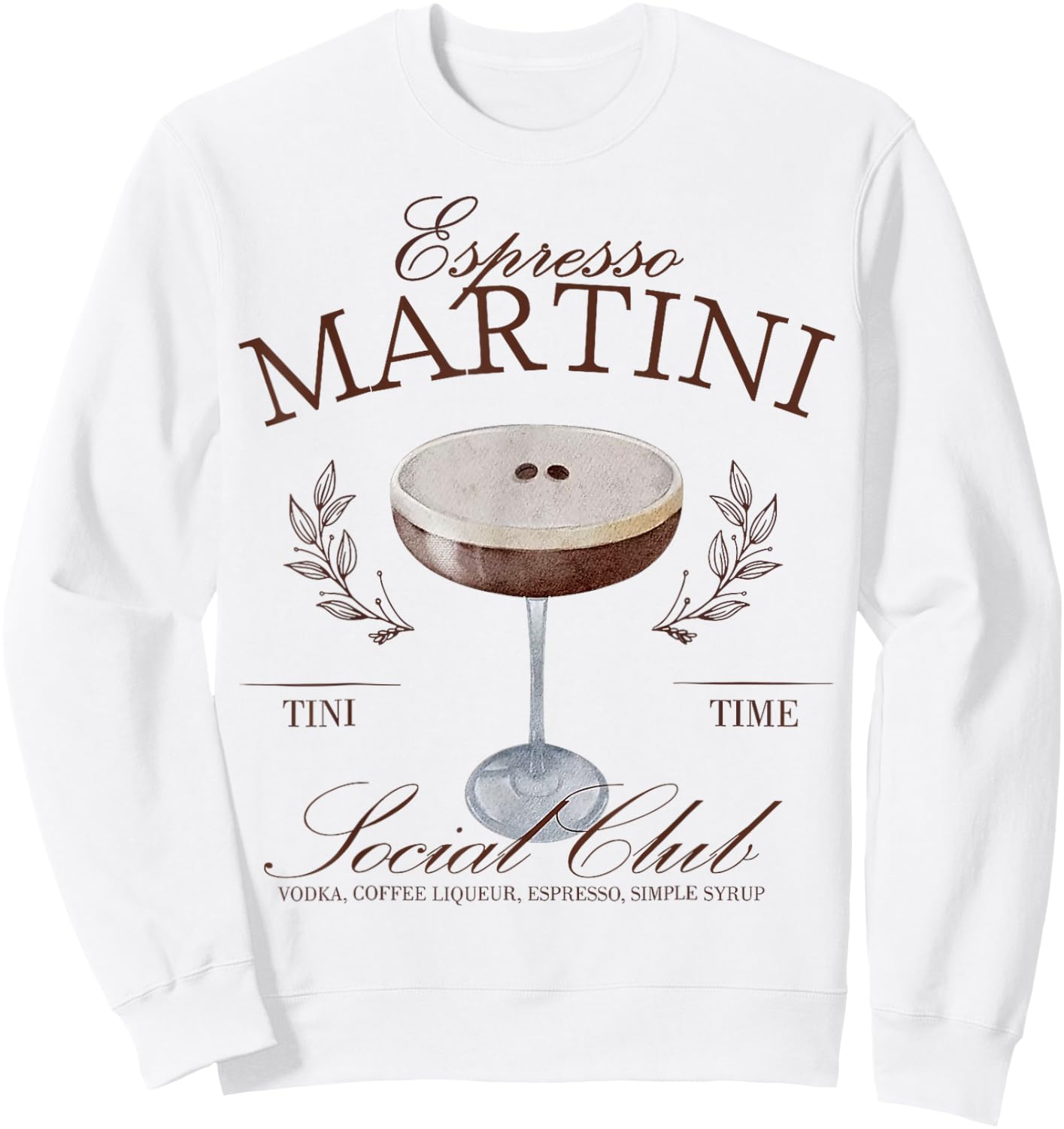 Espresso Martini Social Club Cocktail Bachelorette Design Sweatshirt - Sweatshirt | White
