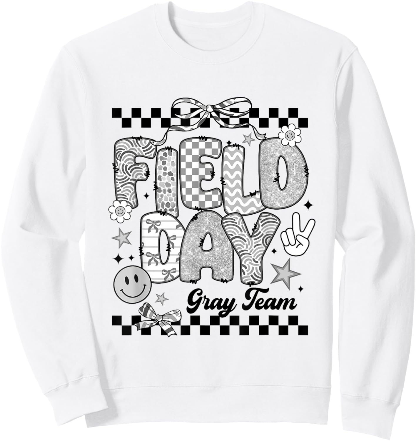 Gray Team Field Day 2026 Let The Games Begin Teacher Kids Sweatshirt - Sweatshirt | White