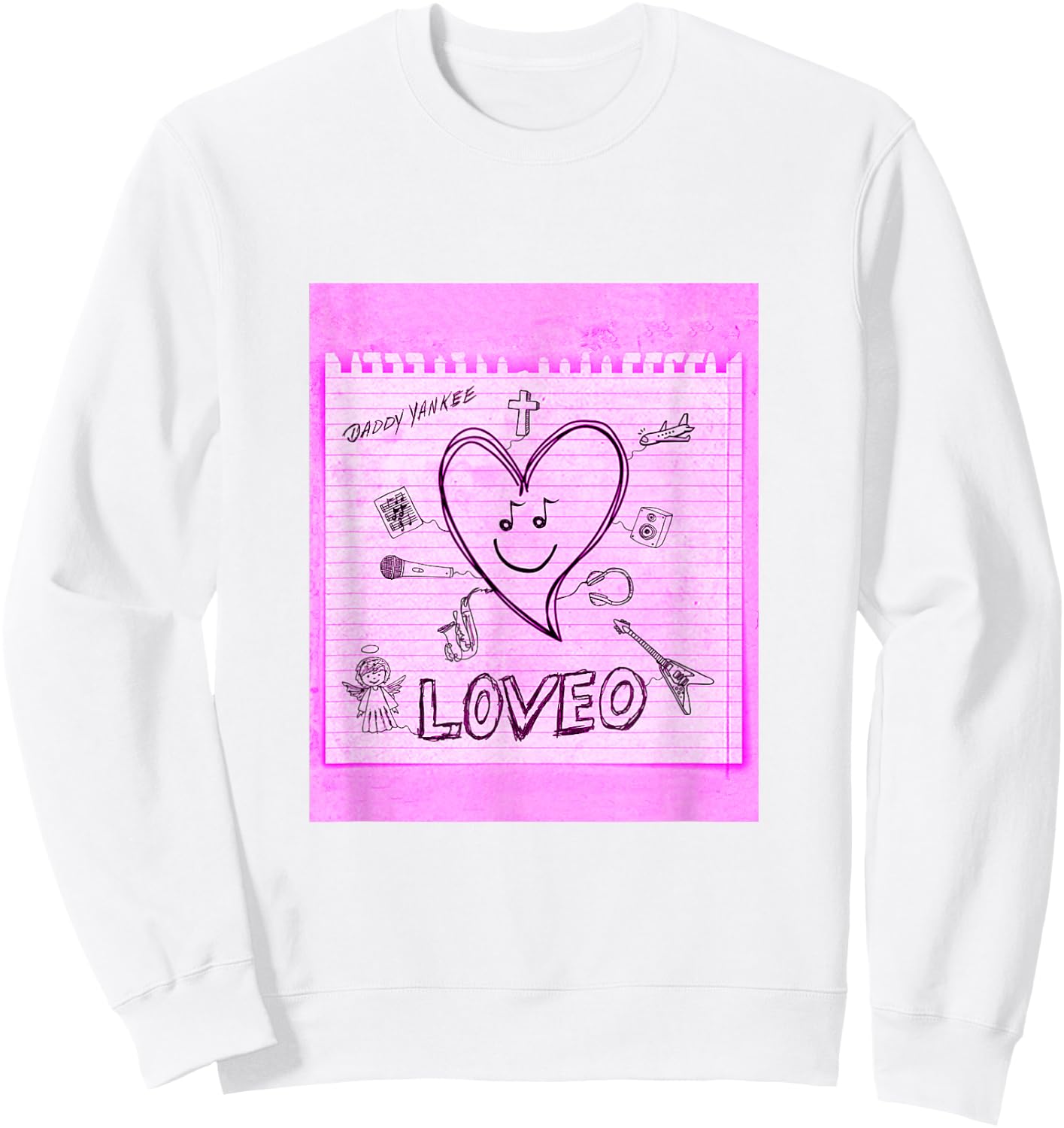 Official LOVEO Cover Merch Sweatshirt - Sweatshirt | White