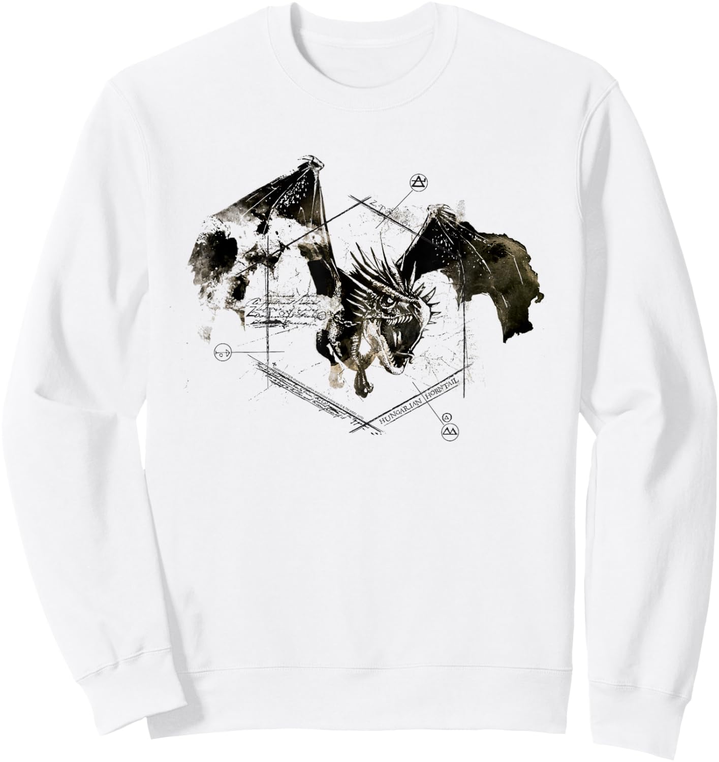 Harry Potter Hungarian Horntail Sweatshirt - Sweatshirt | White