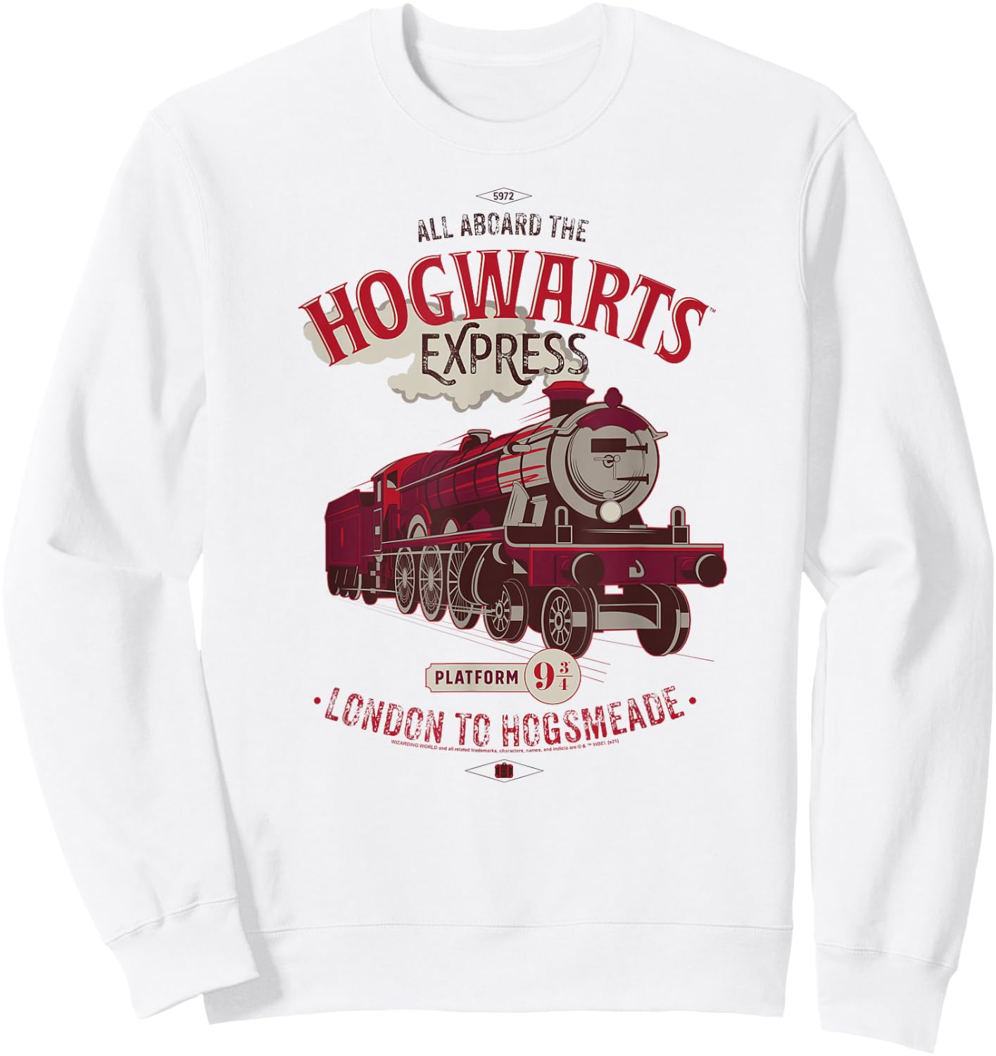 Harry Potter Hogwarts Express London to Hogsmeade Sweatshirt - Sweatshirt | White