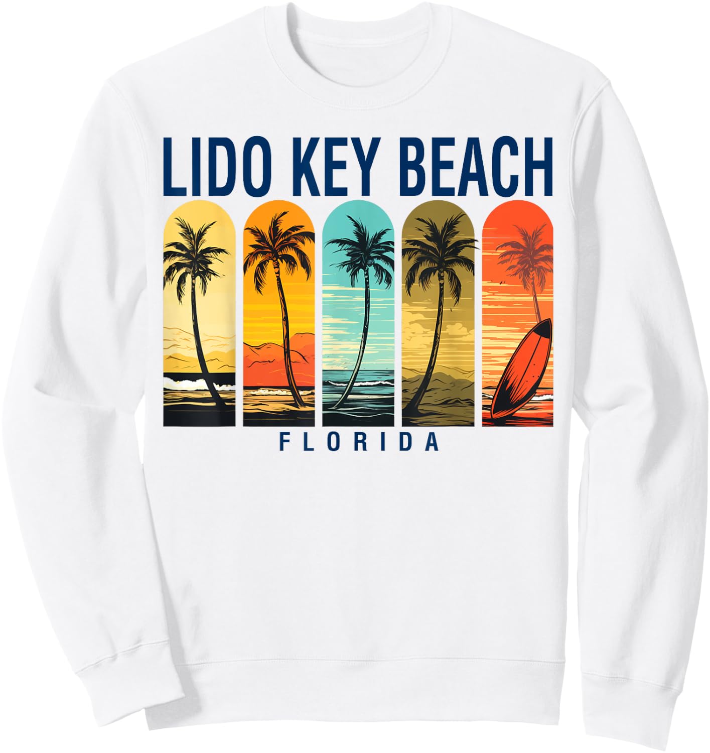 Lido Key Beach Florida Men Beach Rider Women Sweatshirt - Sweatshirt | White