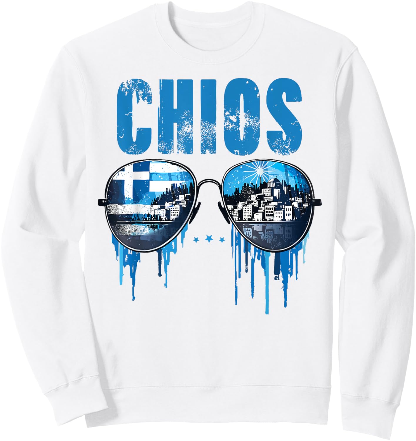 Chios Retro Sunglasses Sweatshirt - Sweatshirt | White