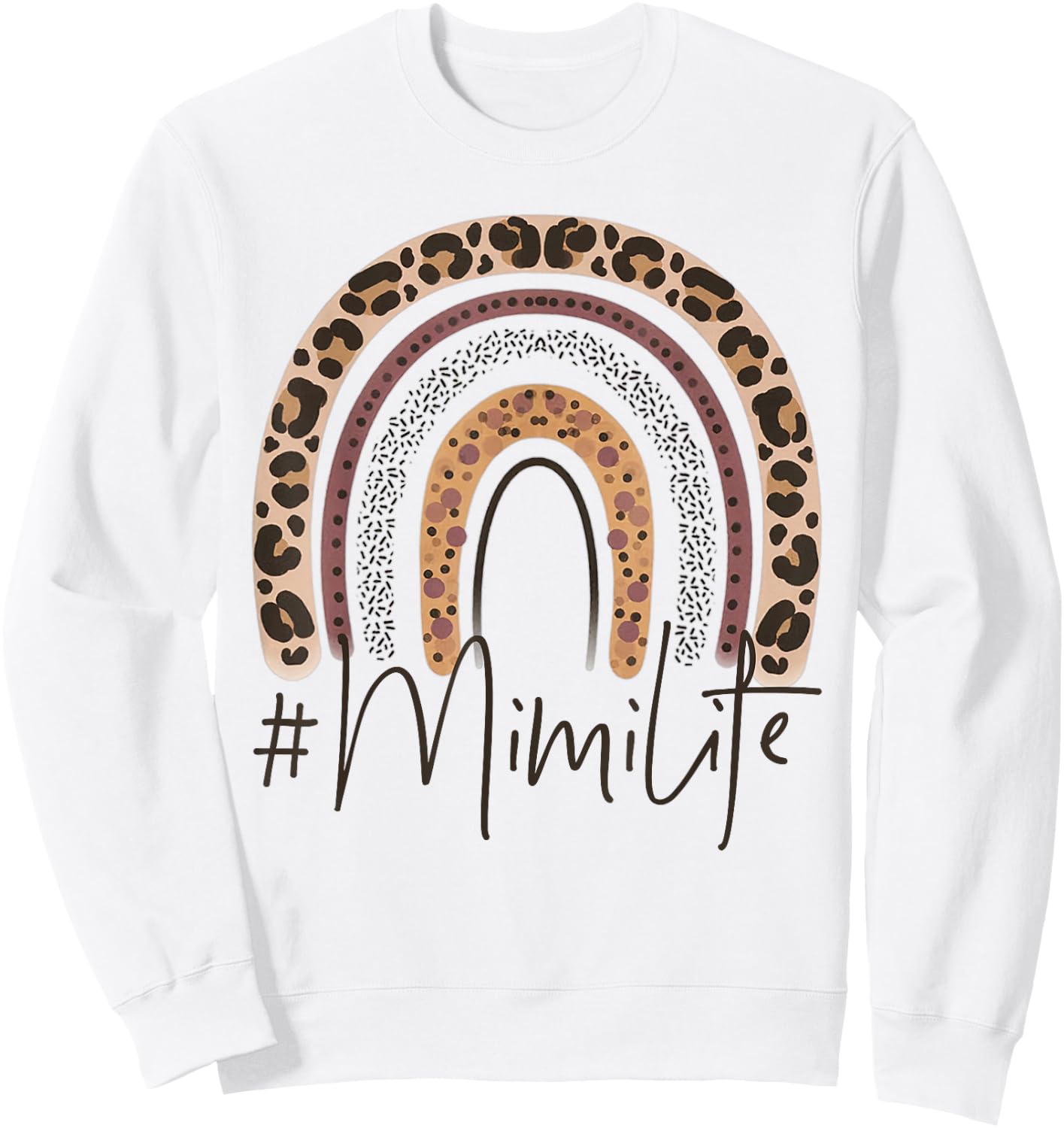 Mimi Grandma Women Christmas Mother's Day Birthday Grandkids Sweatshirt - Sweatshirt | White