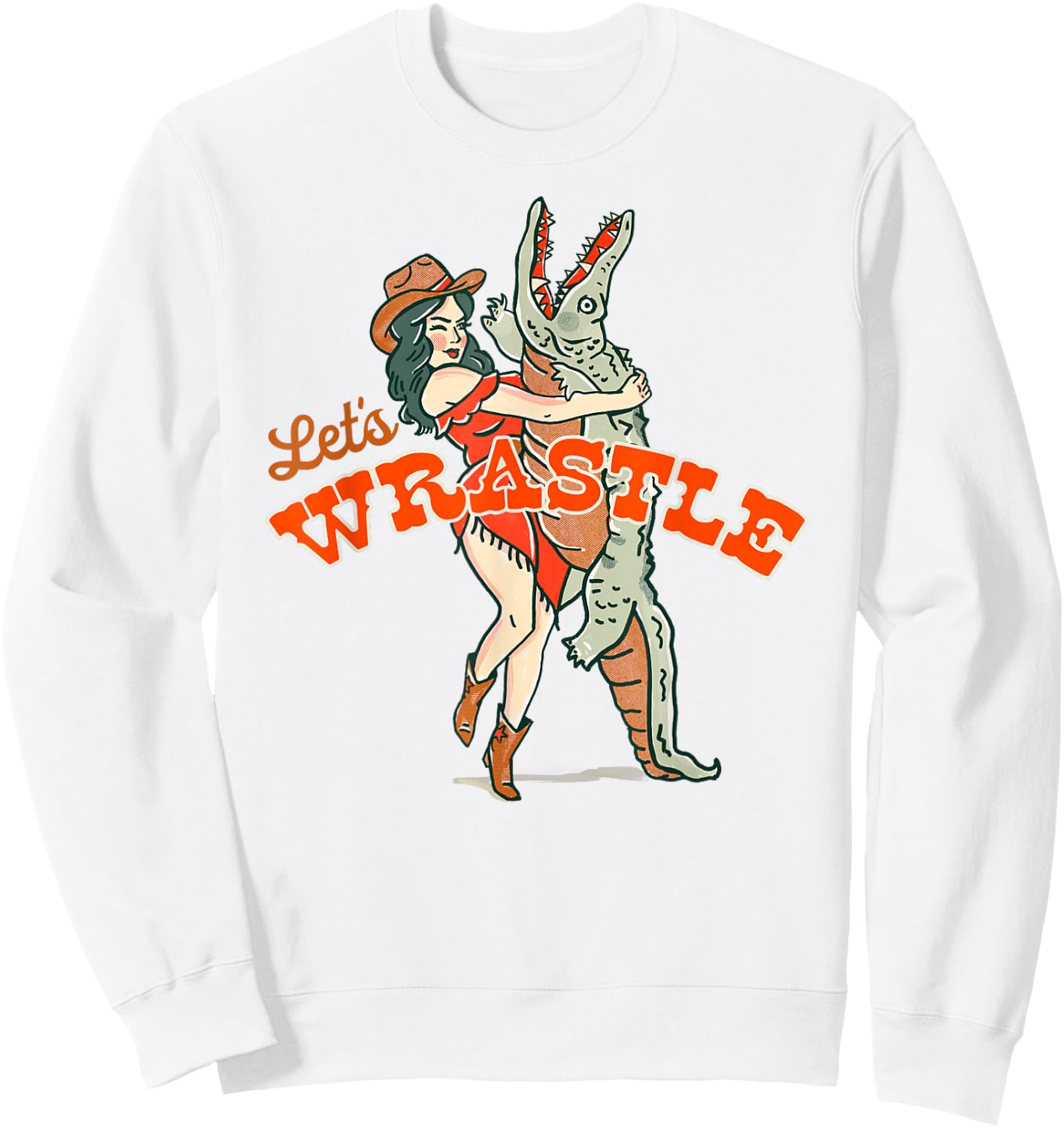 Southern Country Cowgirl Babe Shirt Y'allternative Cowgirls Sweatshirt - Sweatshirt | White