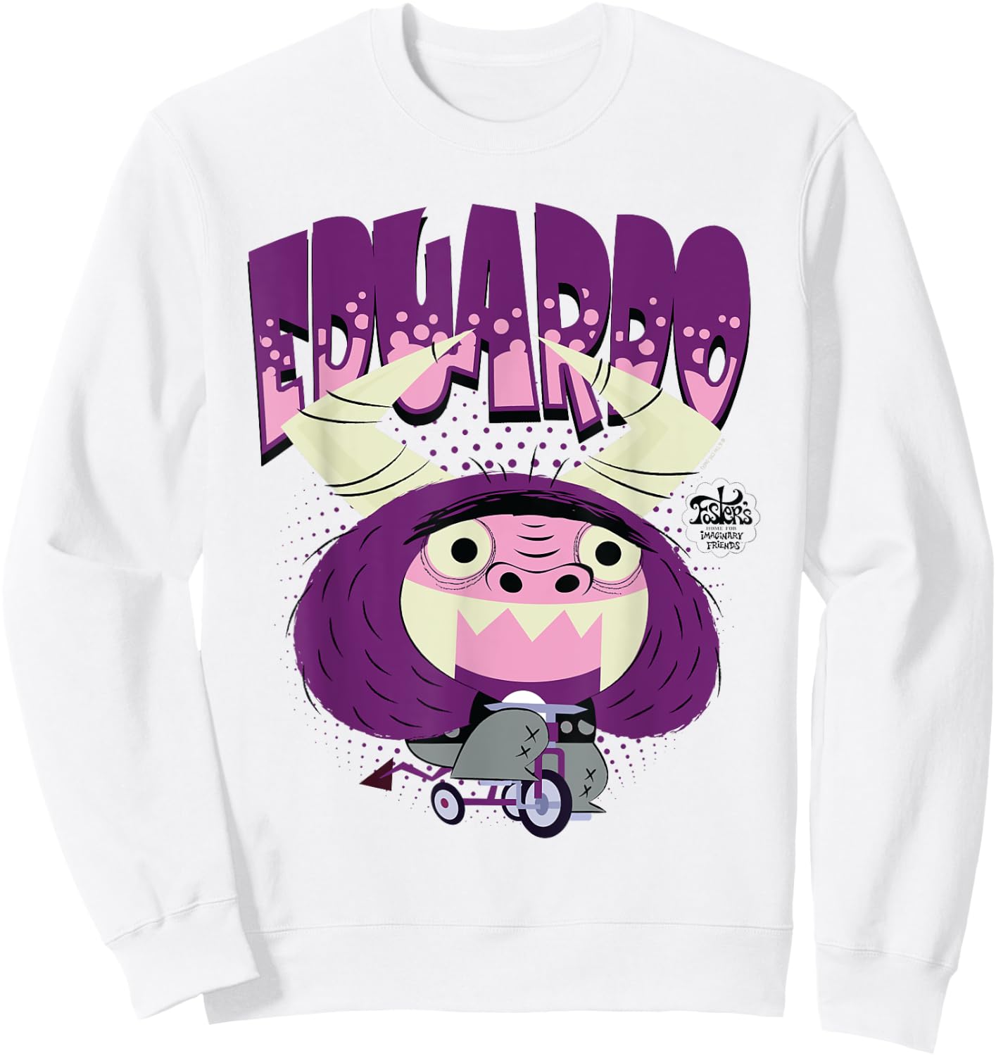 Foster's Home for Imaginary Friends Eduardo Biking Sweatshirt - Sweatshirt | White