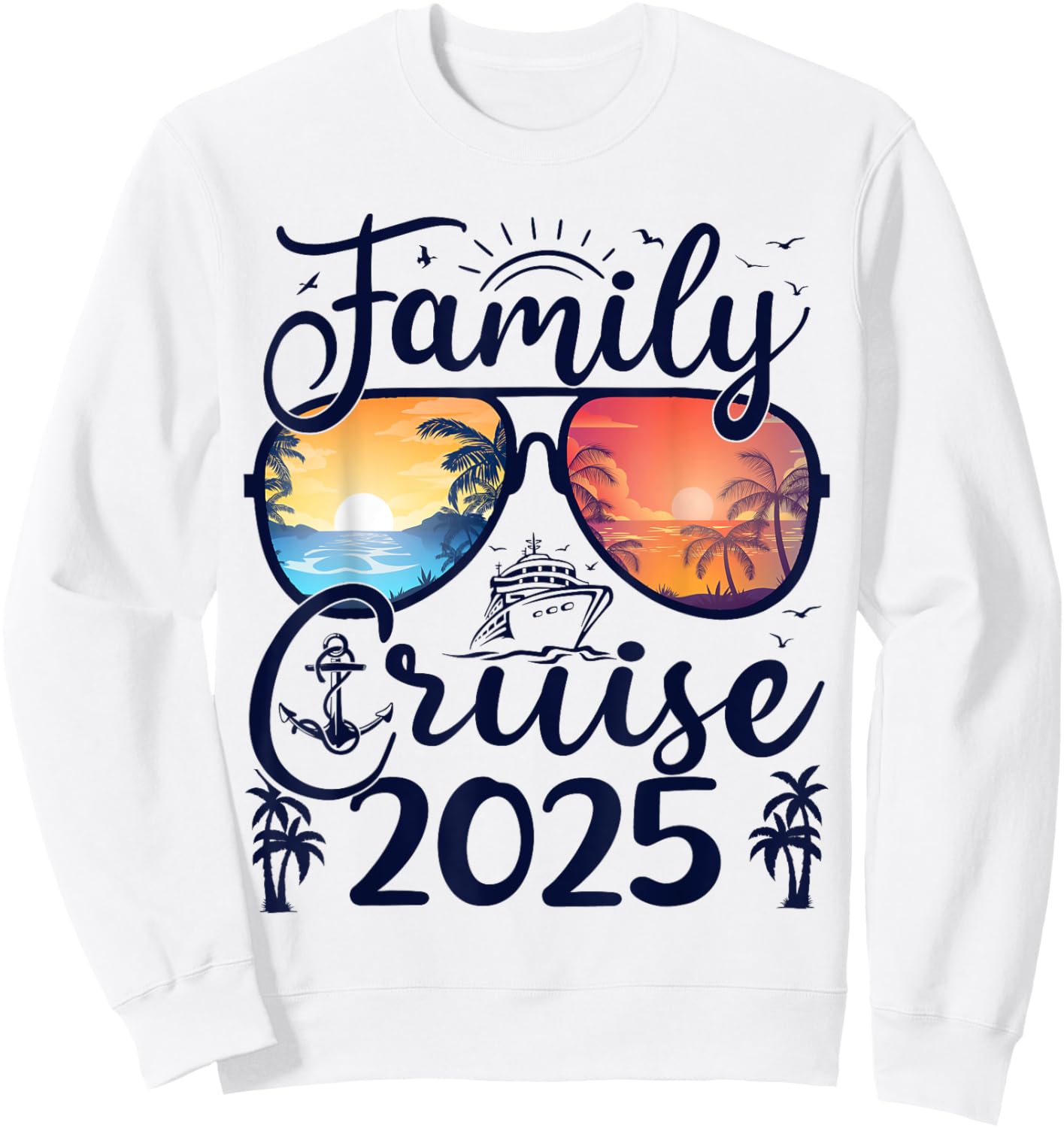 Family Cruise 2025 Summer Vacation Matching Family Cruise Women Kids Sweatshirt - Sweatshirt | White