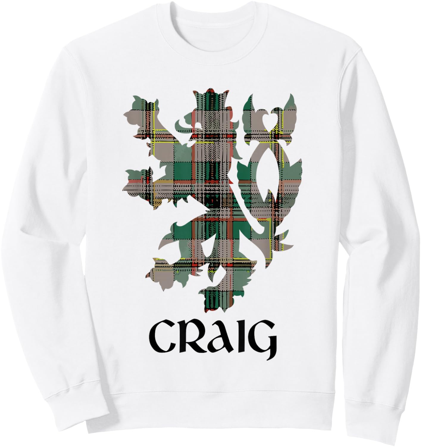 Clan Craig Tartan Scottish Family Name Scotland Pride Sweatshirt - Sweatshirt | White