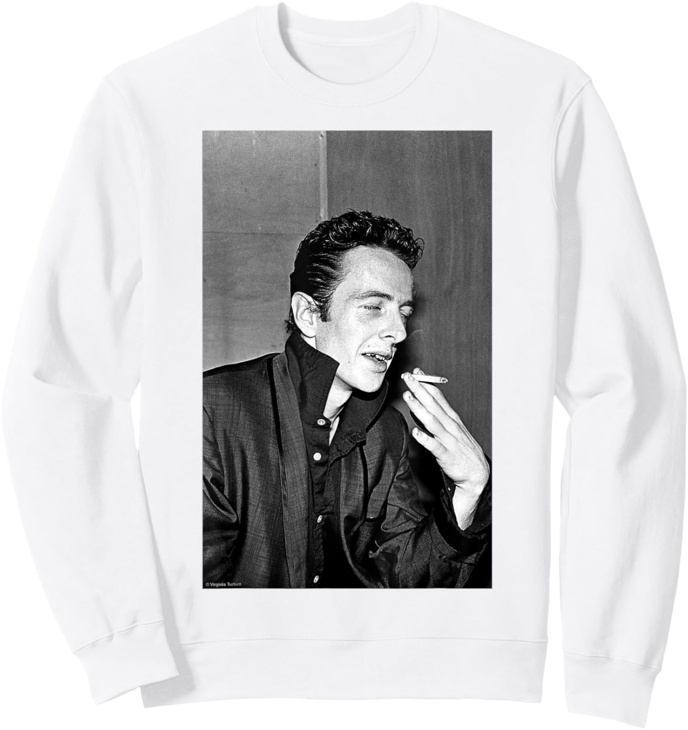 Joe Strummer Of The Clash By Virginia Turbett Sweatshirt - Sweatshirt | White