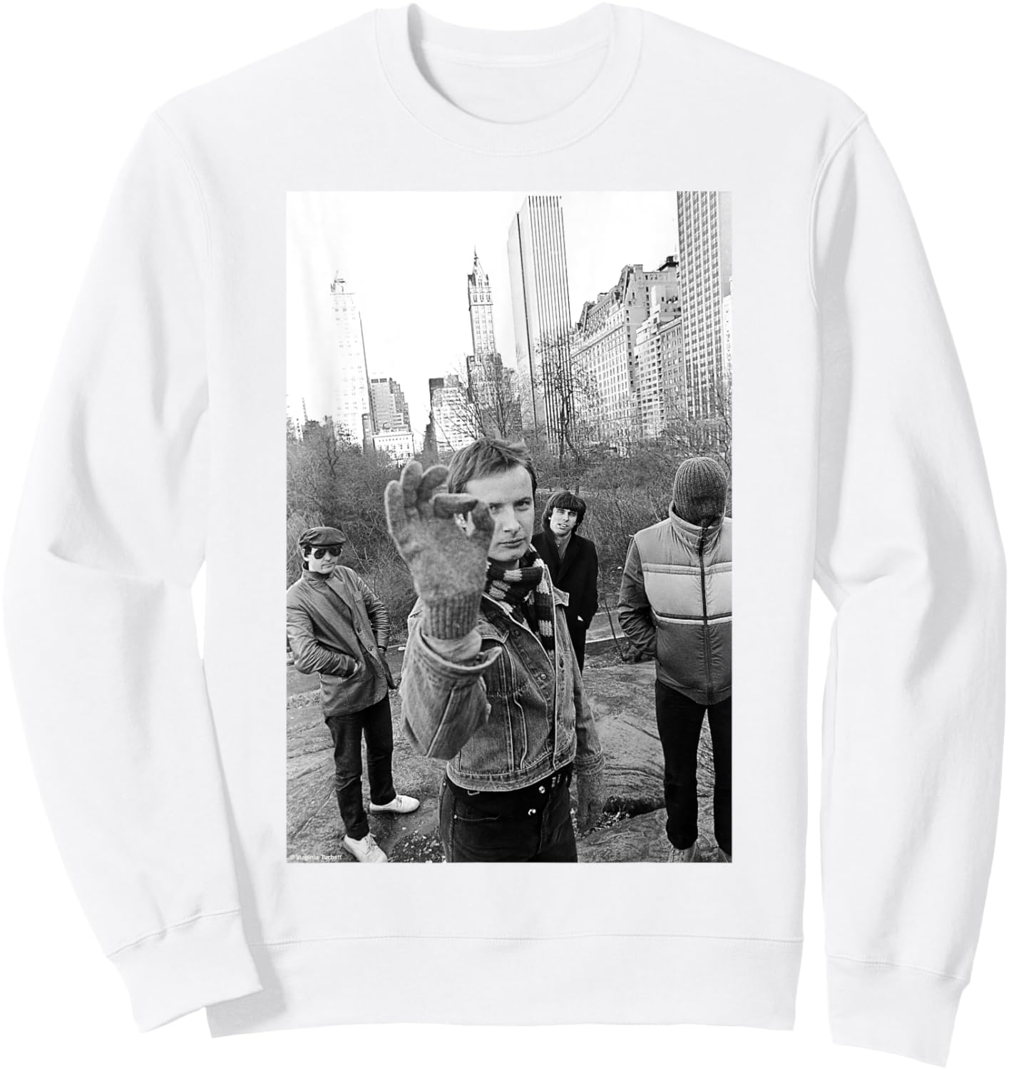XTC English Rock Band By Virginia Turbett Sweatshirt - Sweatshirt | White