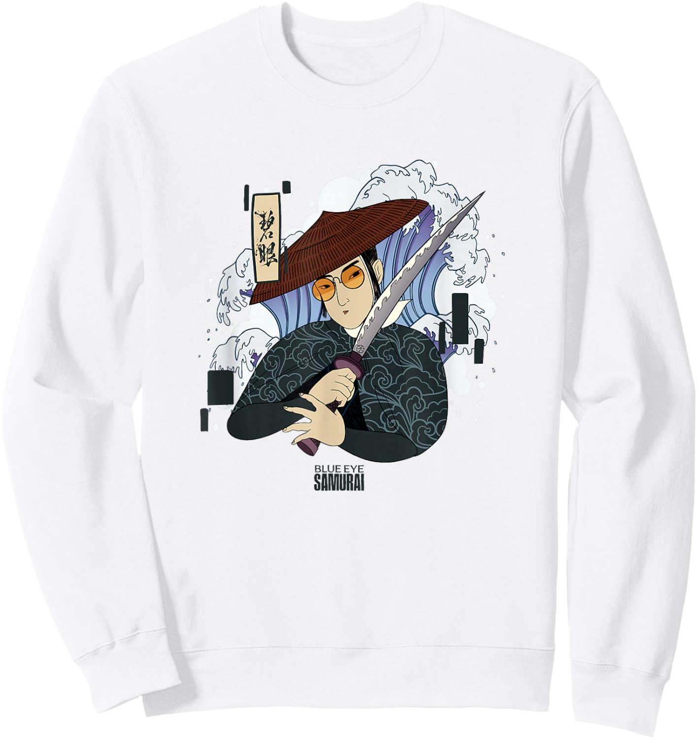 Netflix Blue Eye Samurai Mizu Ancient Japanese Art Style Sweatshirt - Sweatshirt | White