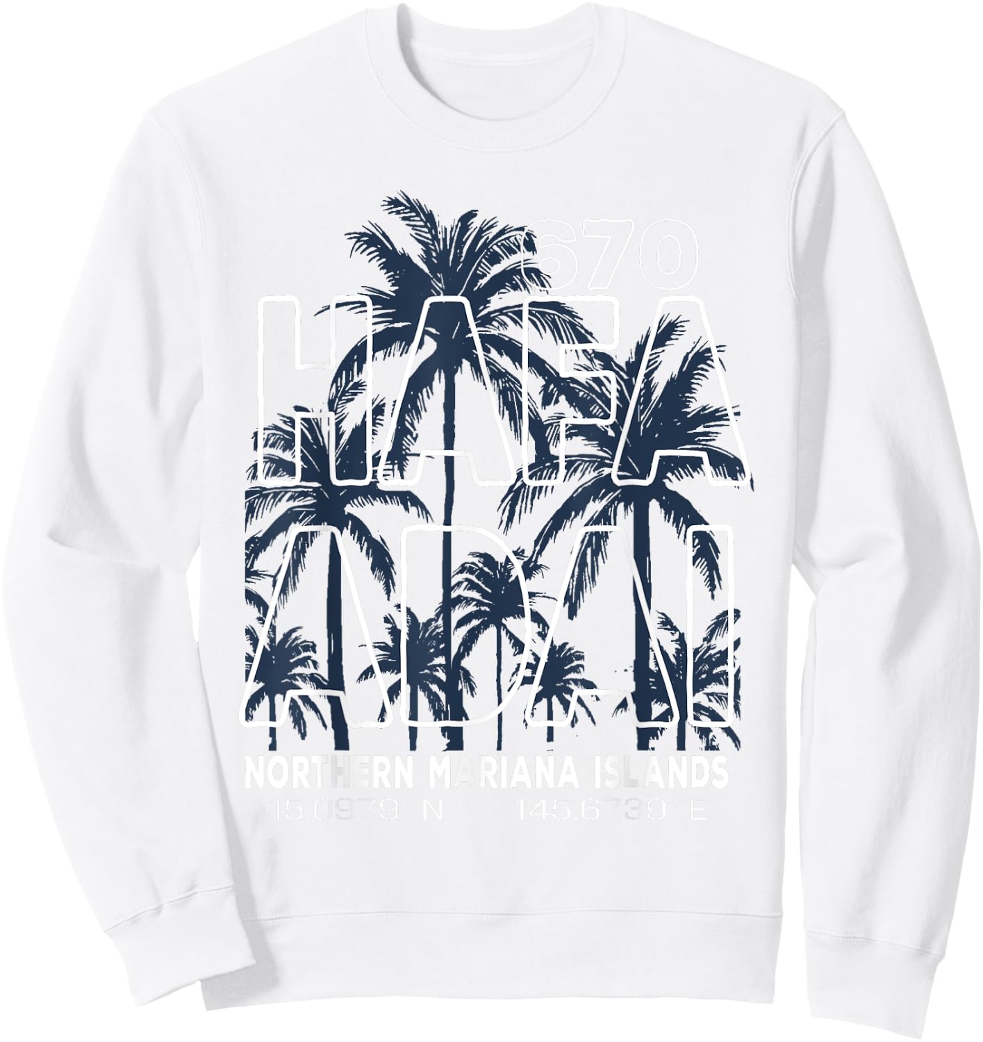 Hafa Adai 670 Mariana Islands - Saipan Sweatshirt - Sweatshirt | White