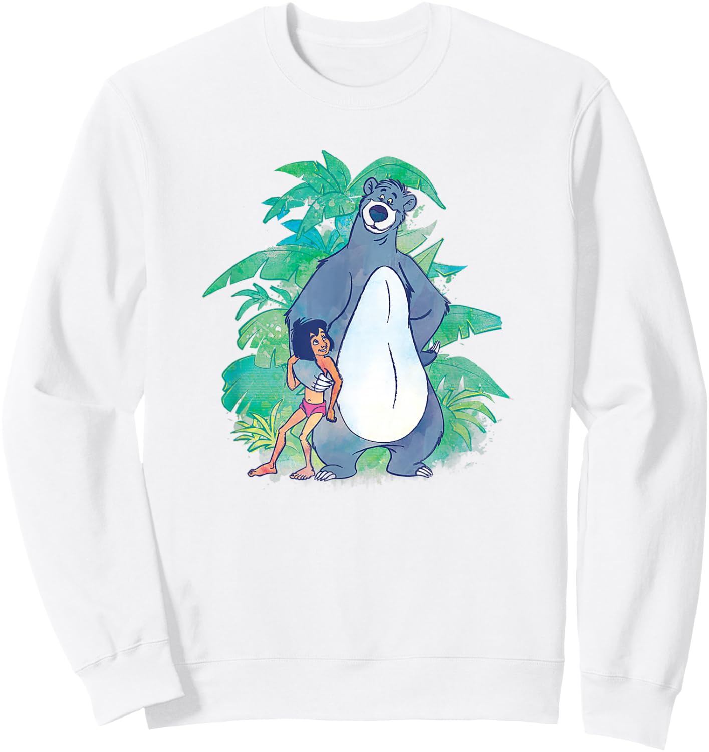 Disney The Jungle Book Mowgli & Baloo Jungle Buddies Sweatshirt - Sweatshirt | White