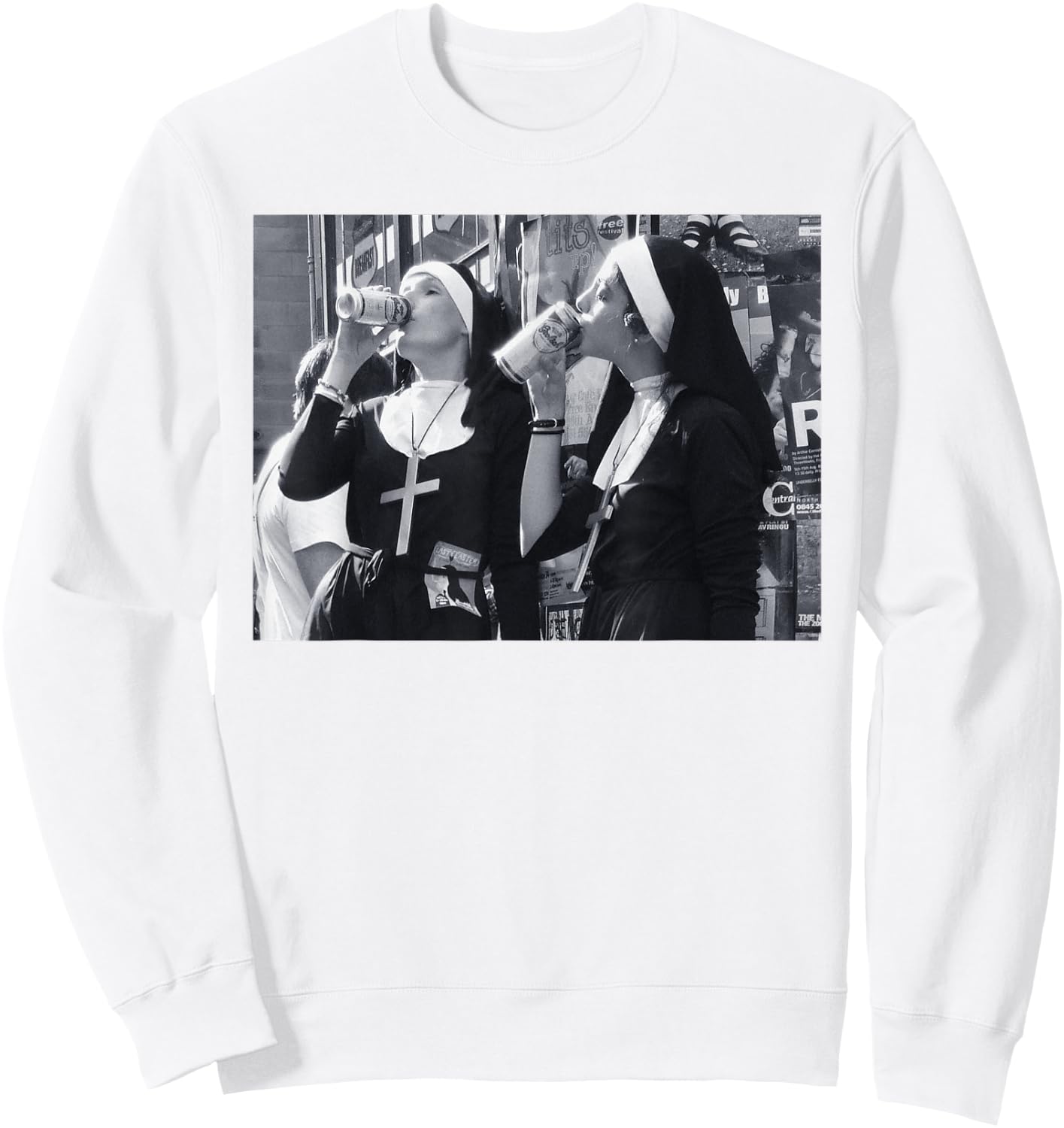 Clean Version I Soldering Digga Soldering I Nuns Drinking Beer Fun Sweatshirt - Sweatshirt | White