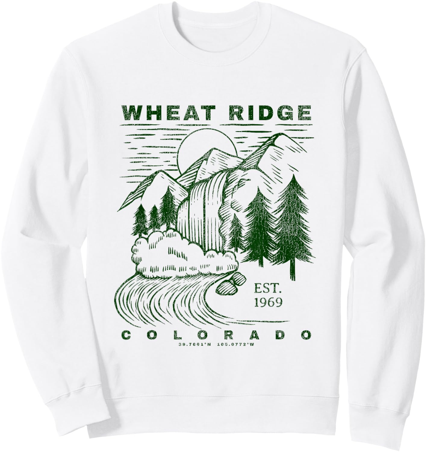 Wheat Ridge Colorado Neat Travel Souvenir Rustic Wheat Ridge Sweatshirt - Sweatshirt | White