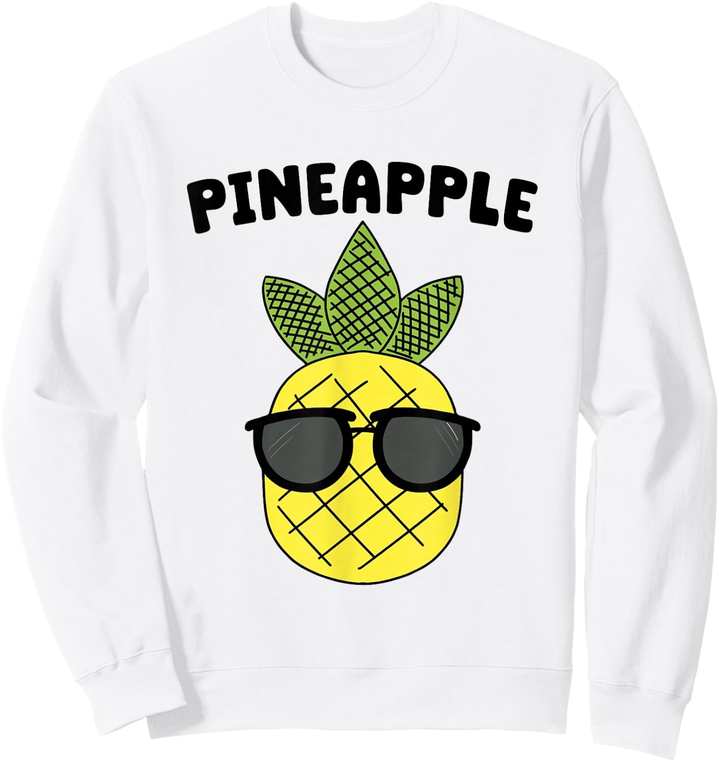 Kids Pineapple Shirt For Boys Or Girls | Cute Pineapple Gift Sweatshirt - Sweatshirt | White