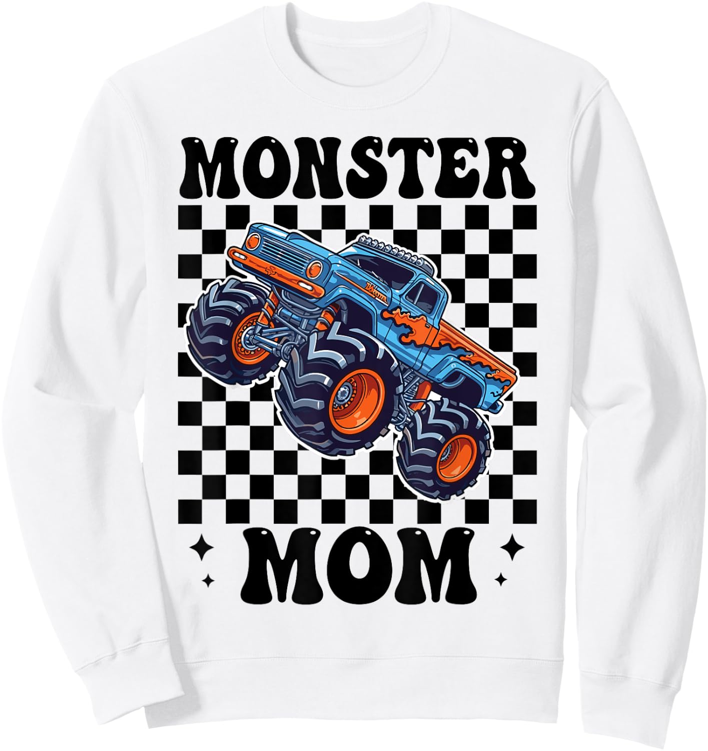 Monster Truck Mama Mom Monster Truck Are My Jam Truck Lovers Sweatshirt - Sweatshirt | White