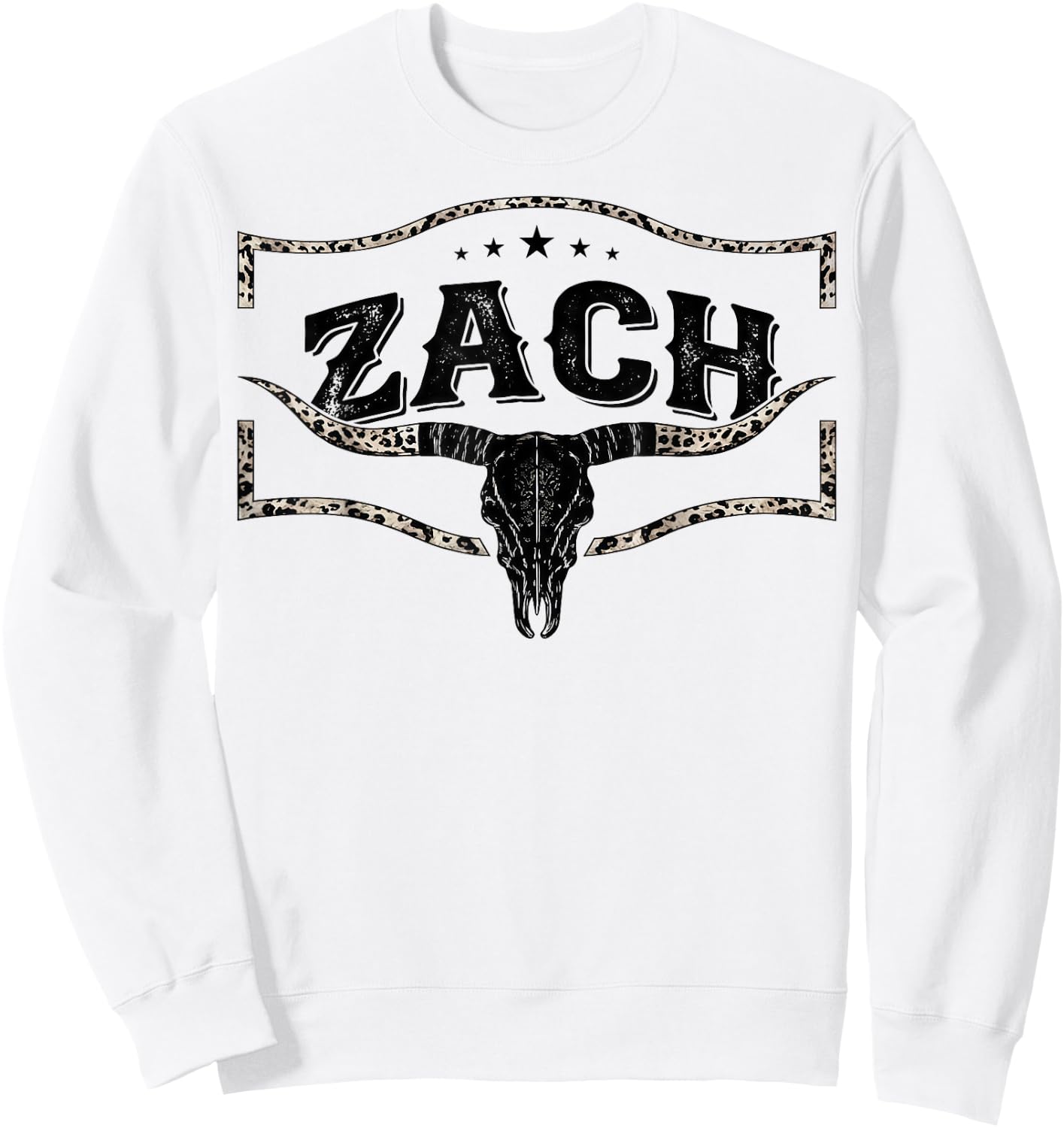 Vintage Zach Name Style Retro Classic Gift Women Kid Sweatshirt - Sweatshirt | White