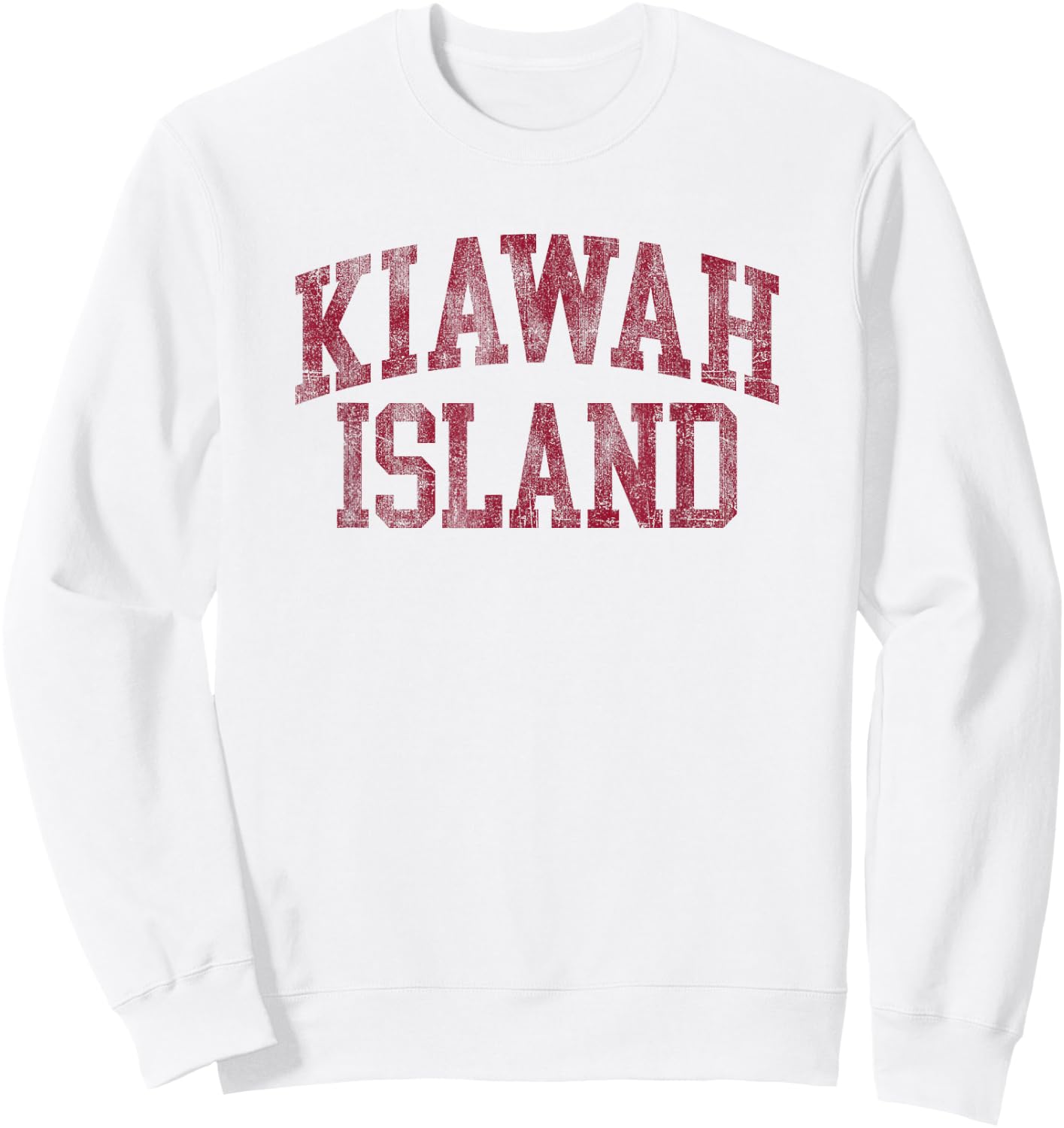 Kiawah Island South Carolina Souvenir Retro Preppy Throwback Sweatshirt - Sweatshirt | White