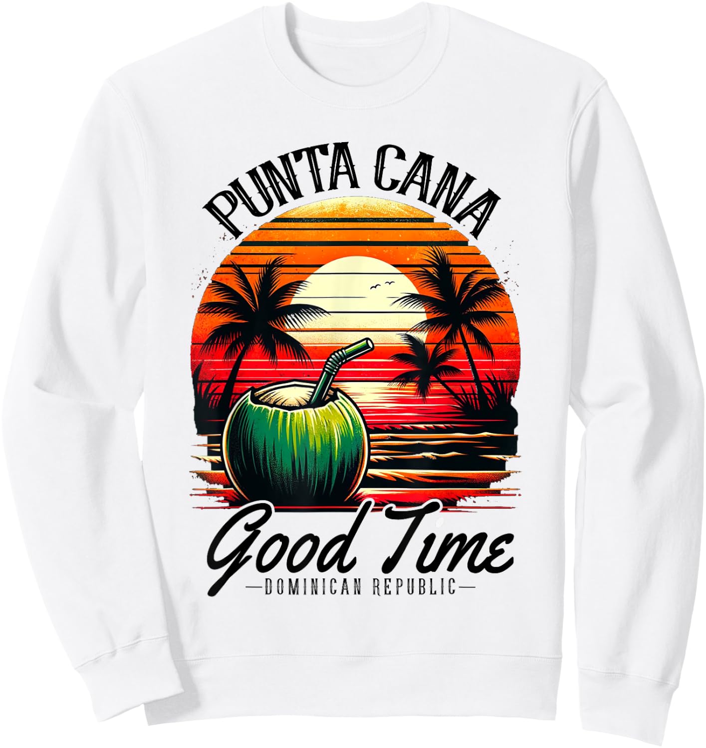 Punta Cana Shirt Family Vacation Dominican Republic Beach Women Girls Kids Sweatshirt - Sweatshirt | White
