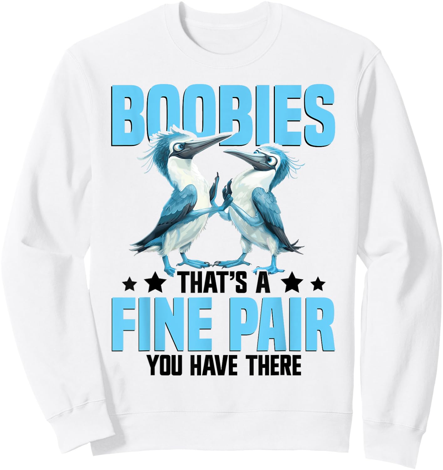 Blue Footed Booby Lover Boobie Bird Plush Blue Foot Booty Sweatshirt - Sweatshirt | White
