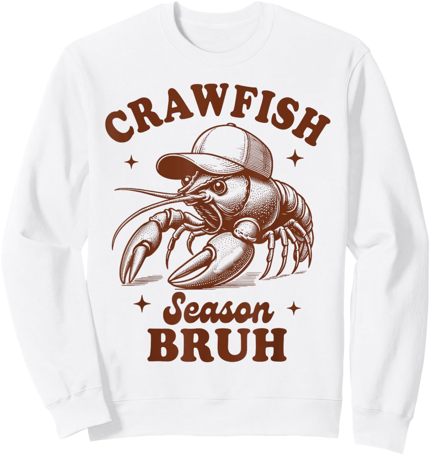 Crawfish Boil Lover Louisiana Seafood Crawfish Season Bruh Sweatshirt - Sweatshirt | White