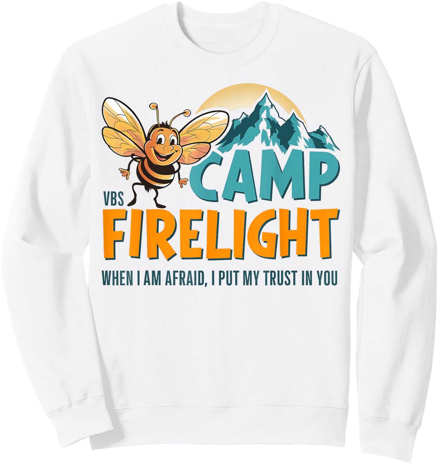 Camp Firelight VBS Camp Vacation Bible School Firework 2024 Sweatshirt - Sweatshirt | White