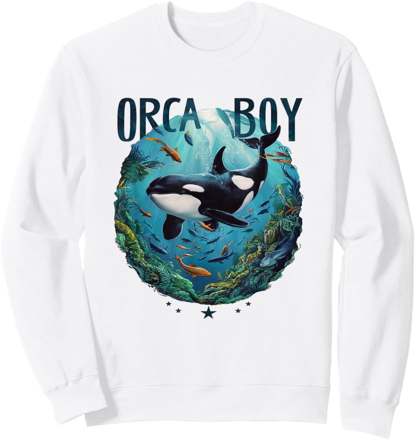 Orca Boy Whale Sweatshirt - Sweatshirt | White
