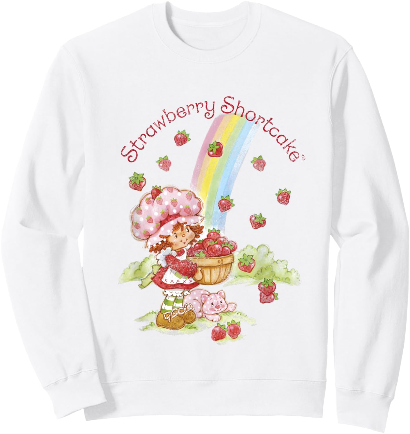 Strawberry Shortcake Rainbow Bounty Vintage Sweatshirt - Sweatshirt | White