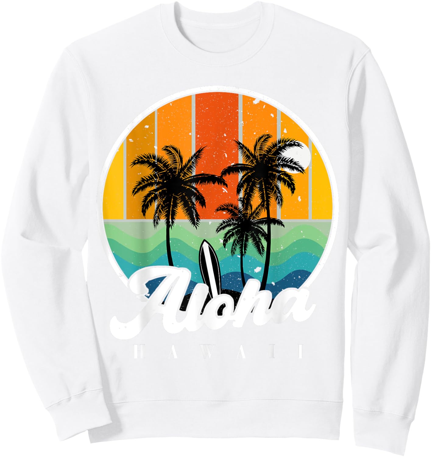 Hawaiian-Shirt Aloha Hawaii Palm Beach Kids Youth Teen Boy Sweatshirt - Sweatshirt | White