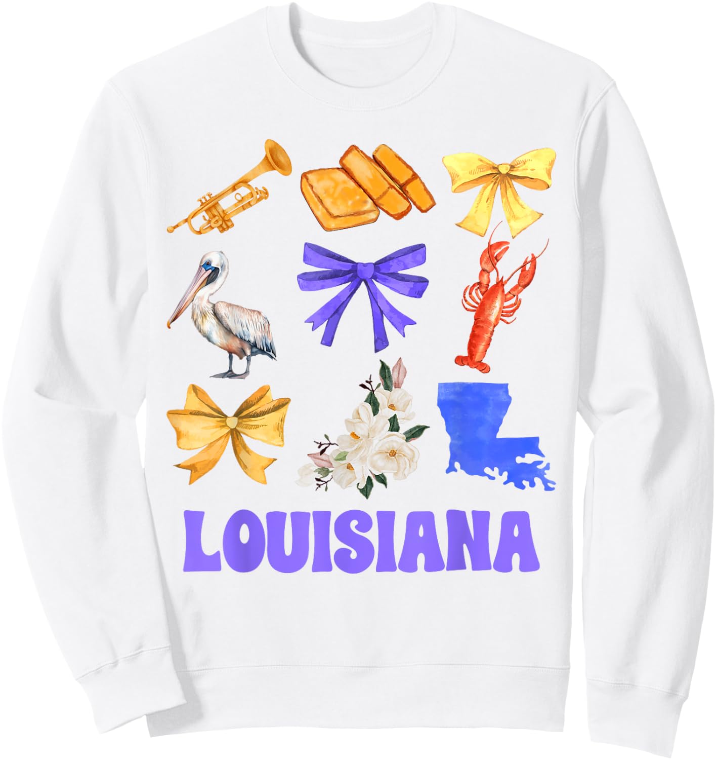 Louisiana State Meet Me In Louisiana Travel Trip Louisiana Sweatshirt - Sweatshirt | White