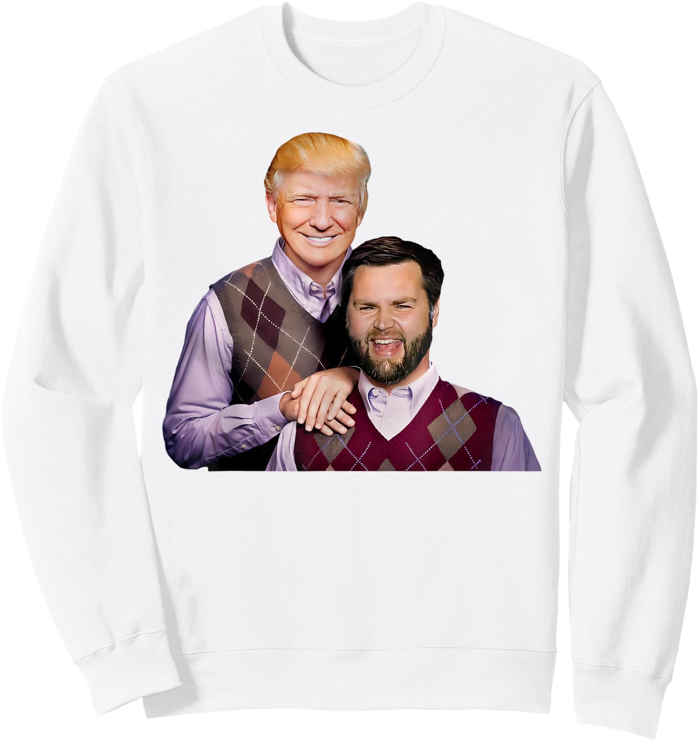Trump Vance 2024 Brothers Funny Parody Shirt Bros Sweatshirt - Sweatshirt | White